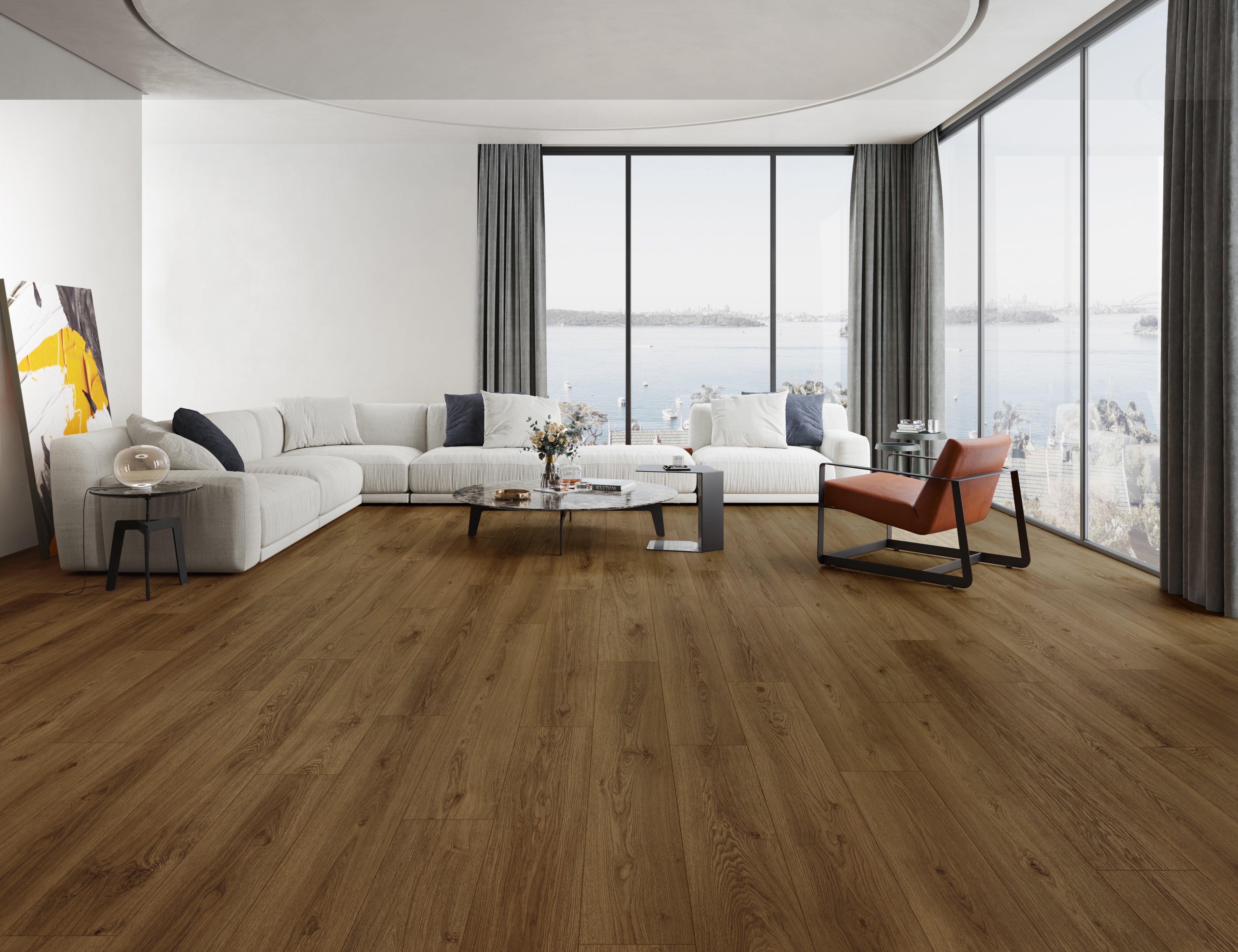 Arlington Oak Waterproof Rigid Core Luxury Vinyl Plank - Cork Pad