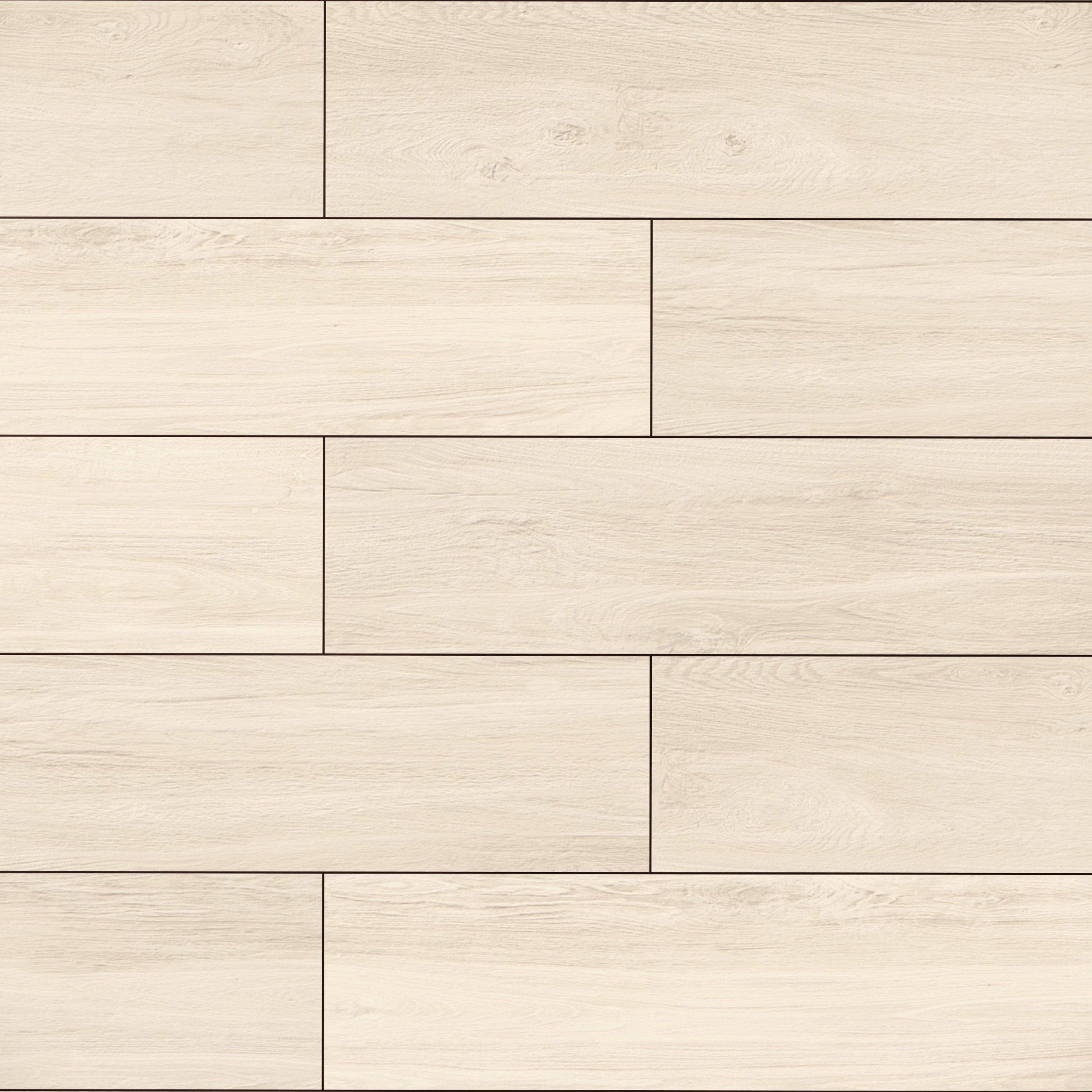Birch Blonde Wood Plank Matte Ceramic Tile