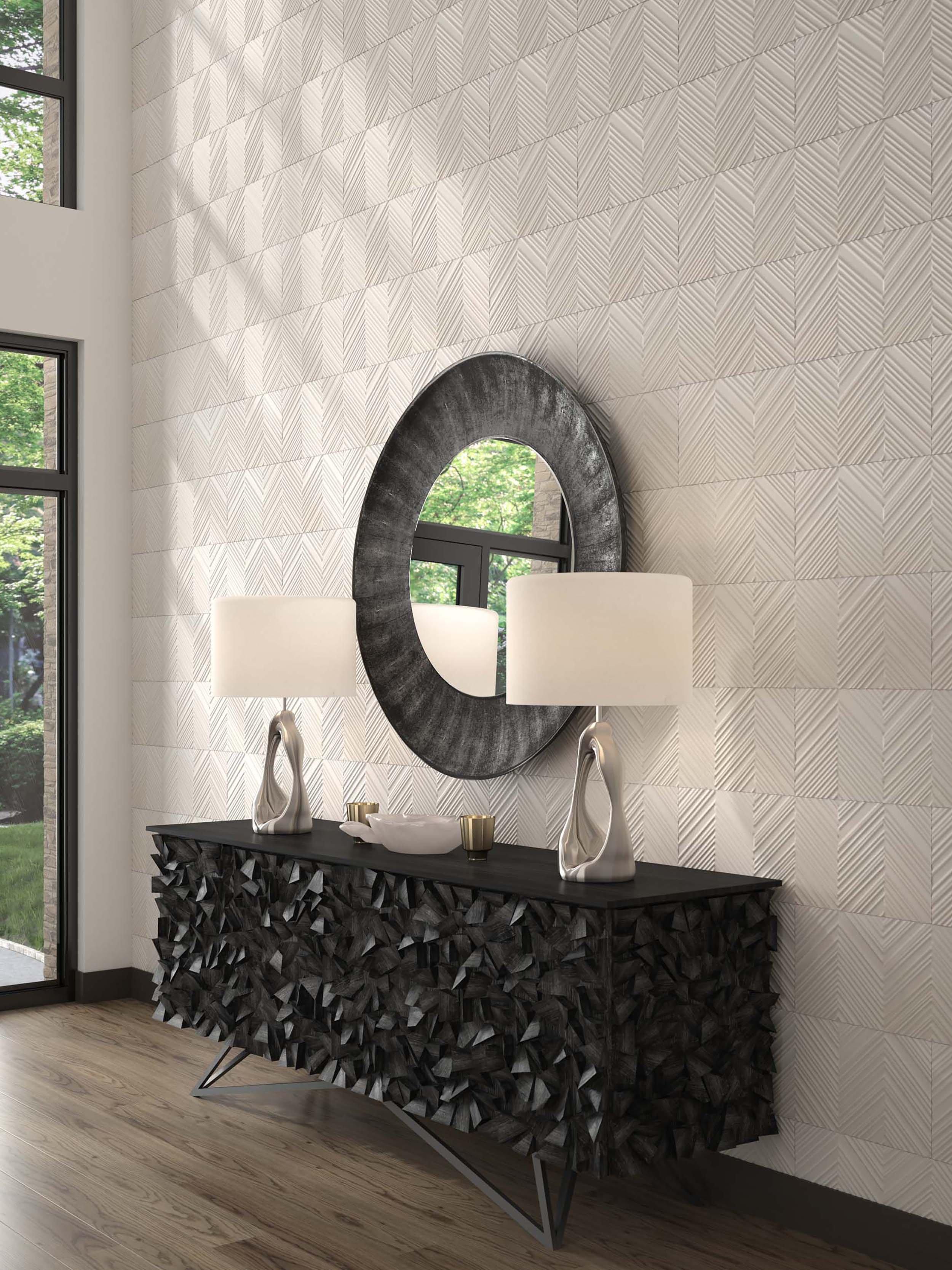 Santa Fe Chevron Matte Ceramic Tile