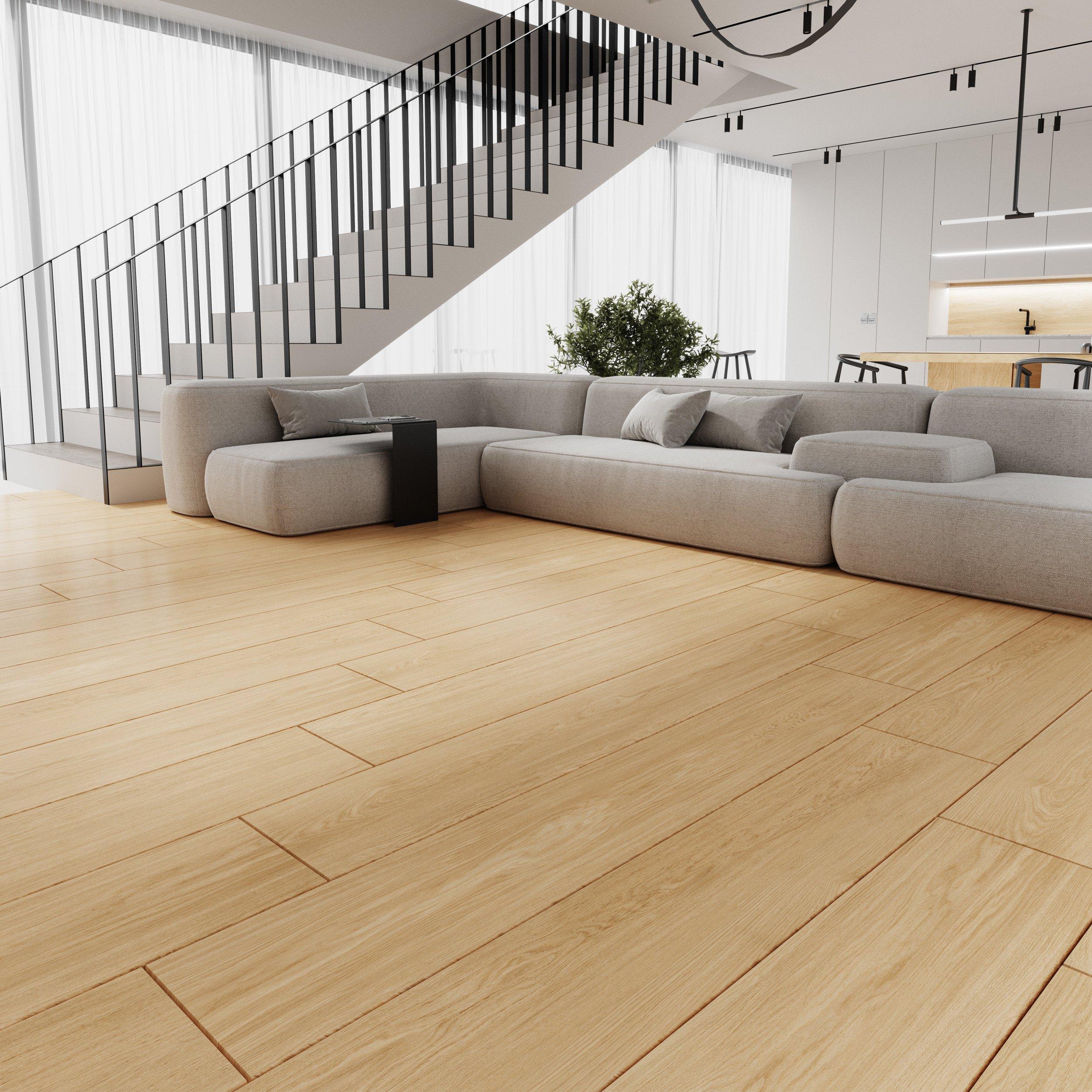 Alva Beige Wood Look Matte Porcelain Tile