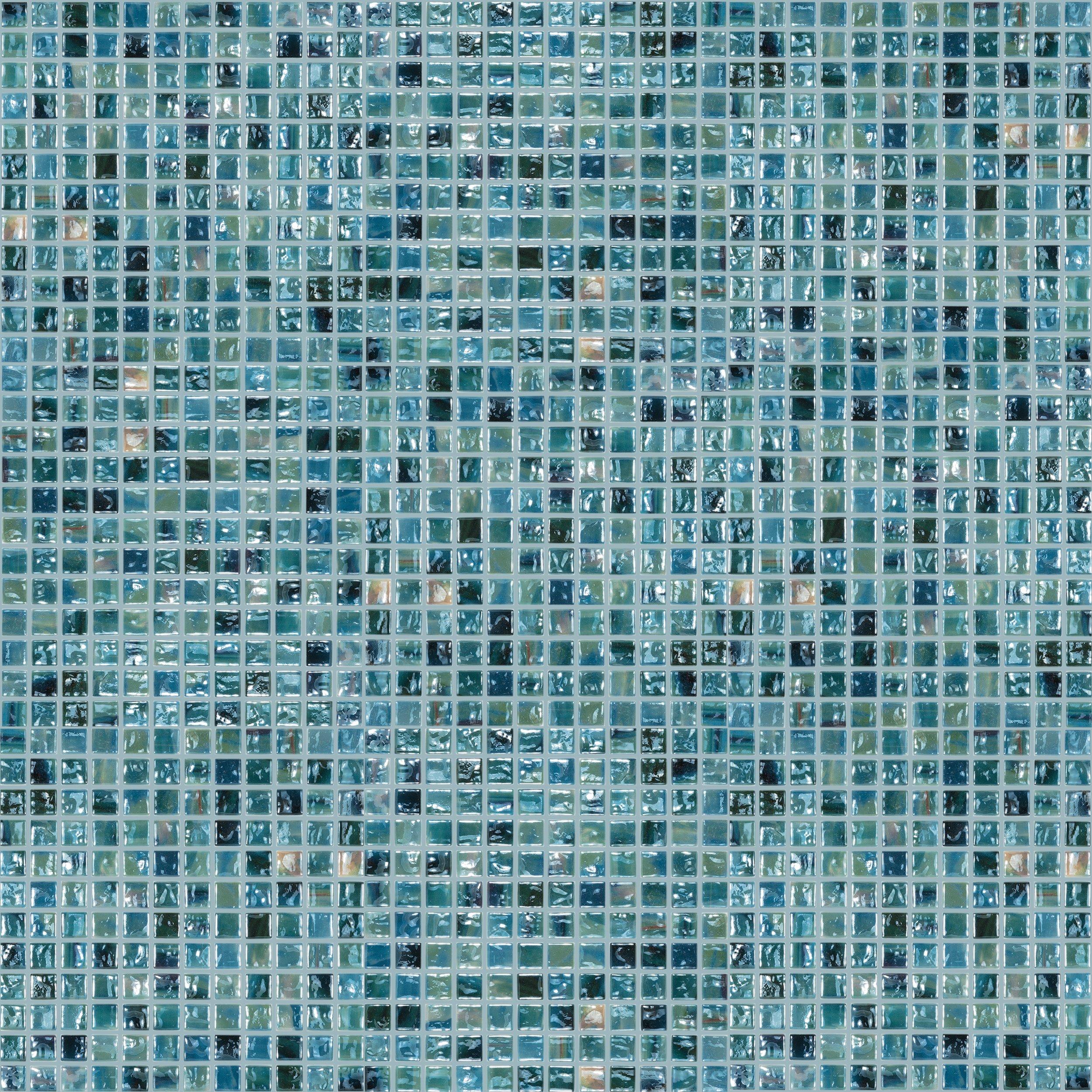 Level Watercolor Malla Square Glass Mosaic