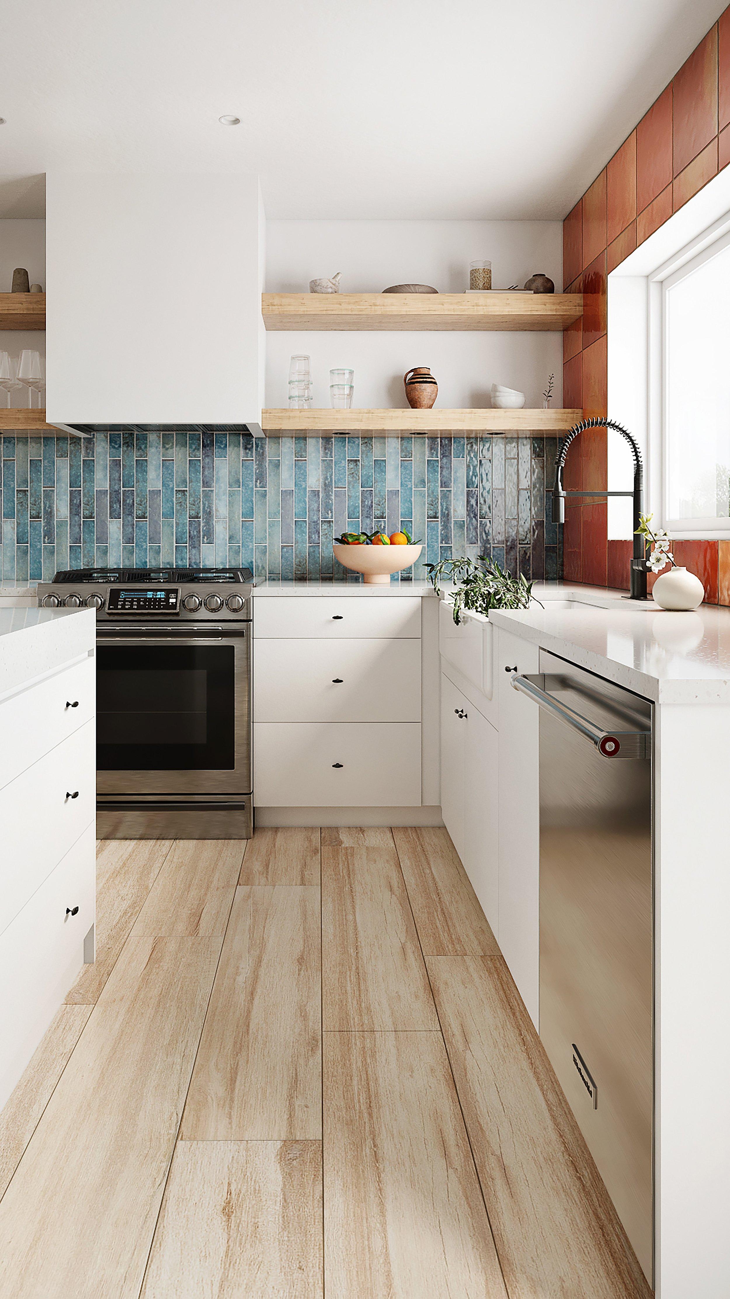 Aquamarine Polished Ceramic Tile