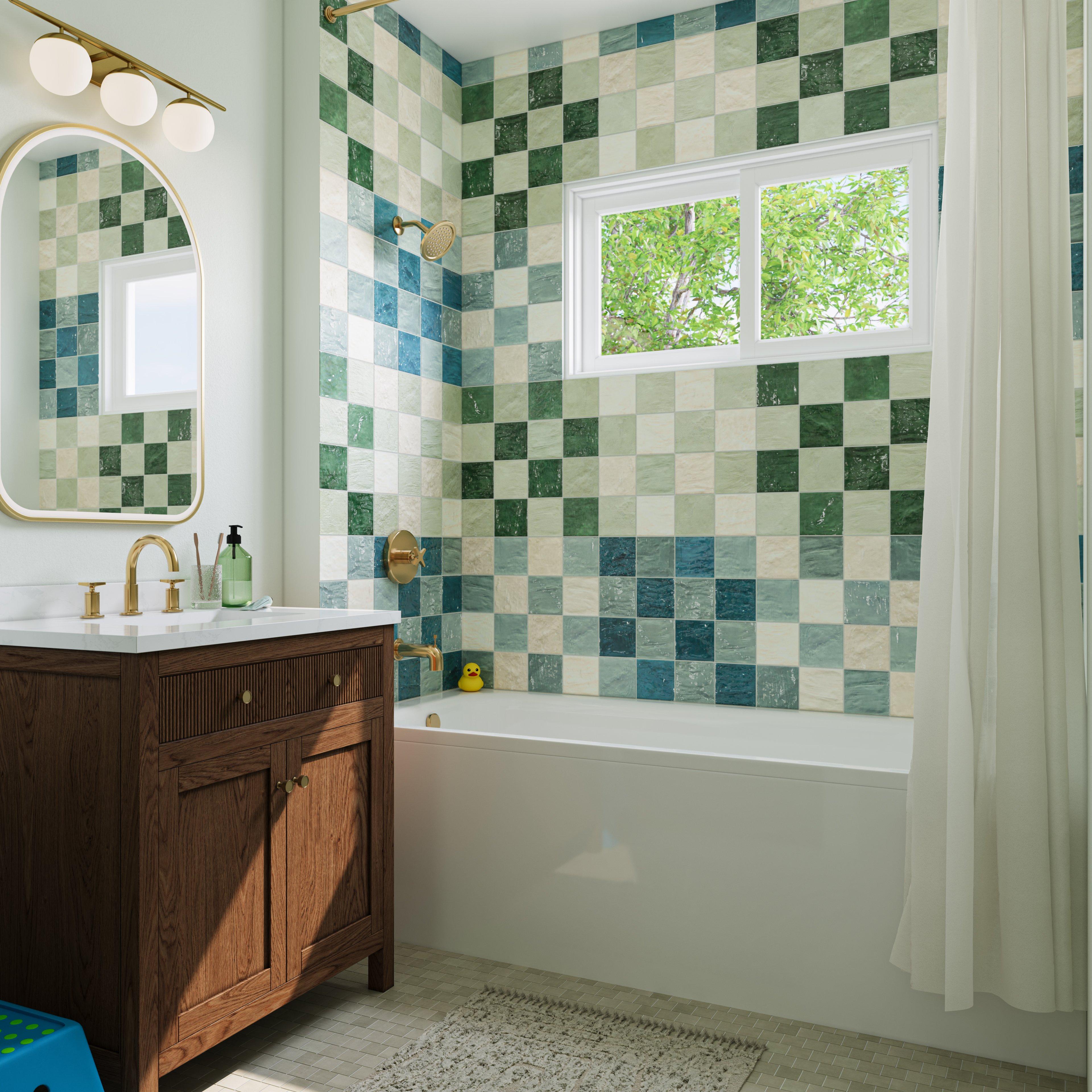 Zellige Pistachio Ceramic Tile