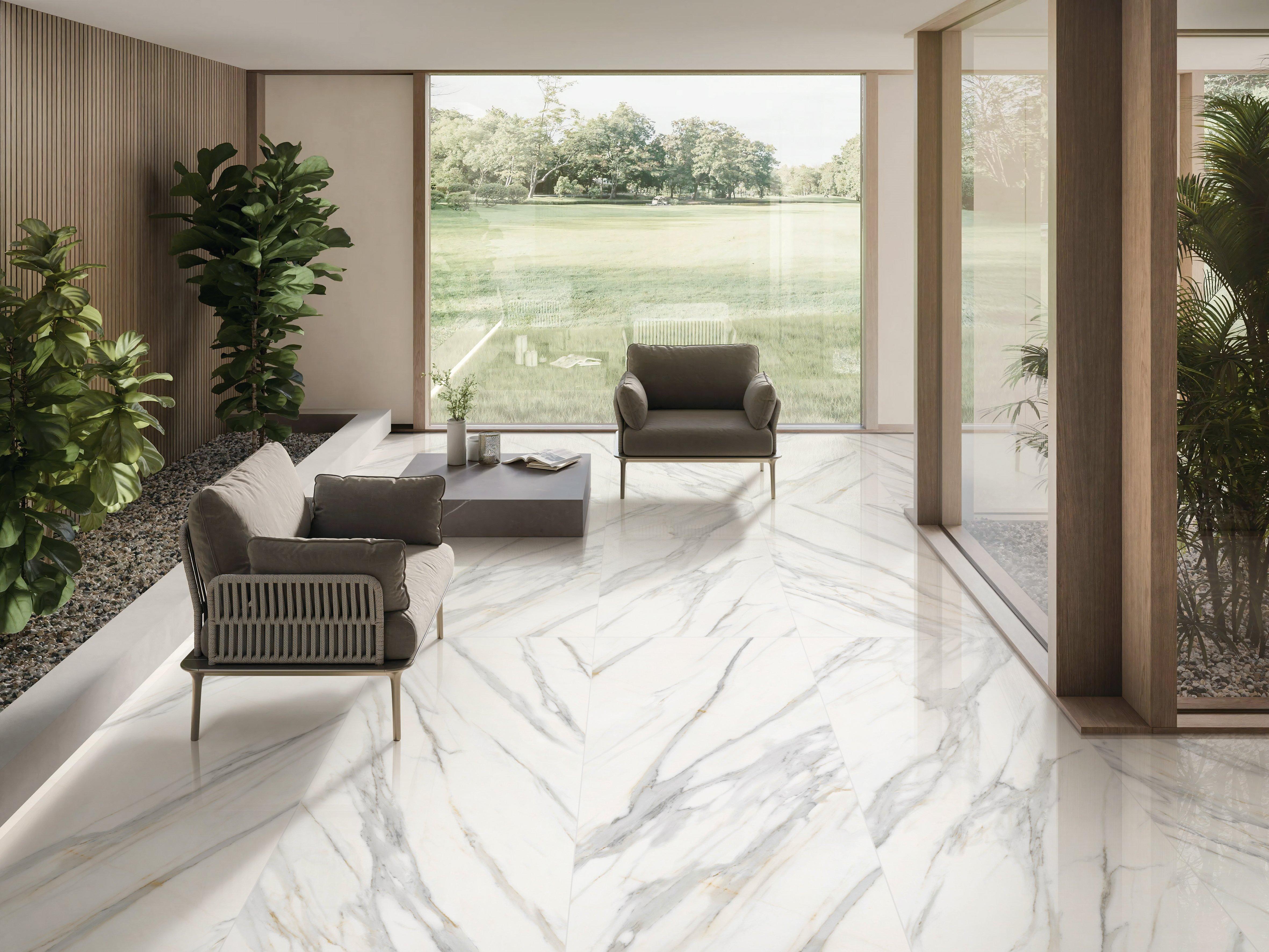 Celestial White Polished Porcelain Tile