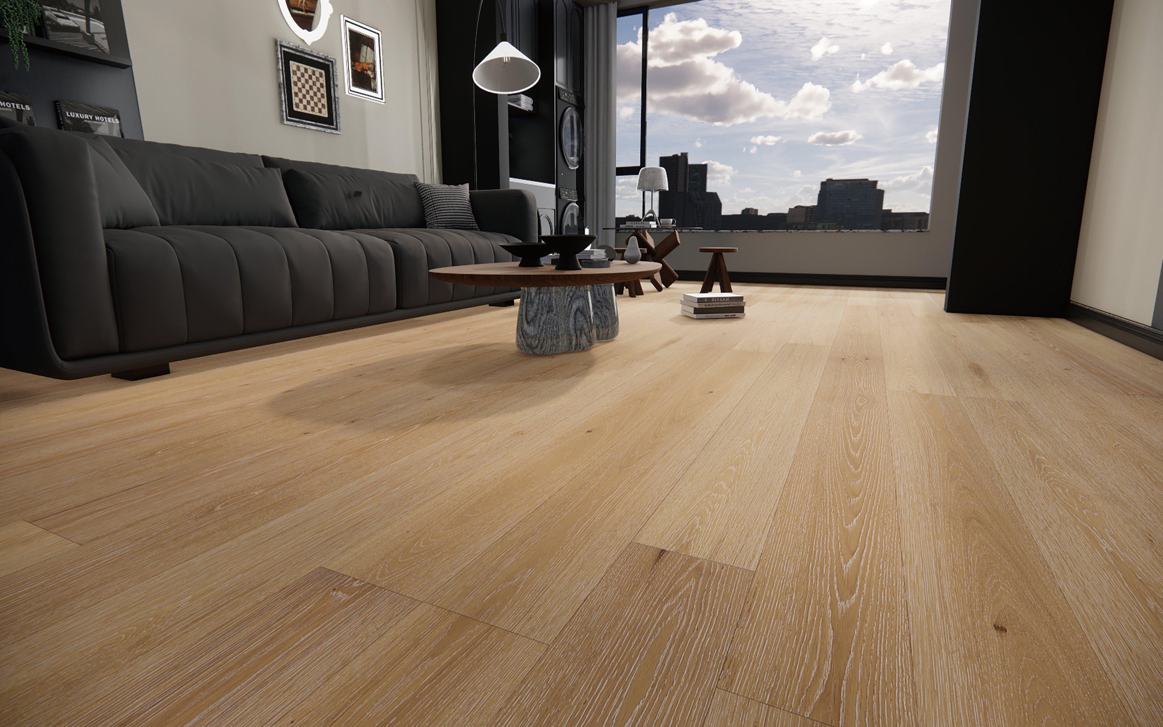 Chelsea White Oak Wire Brushed Engineered Hardwood