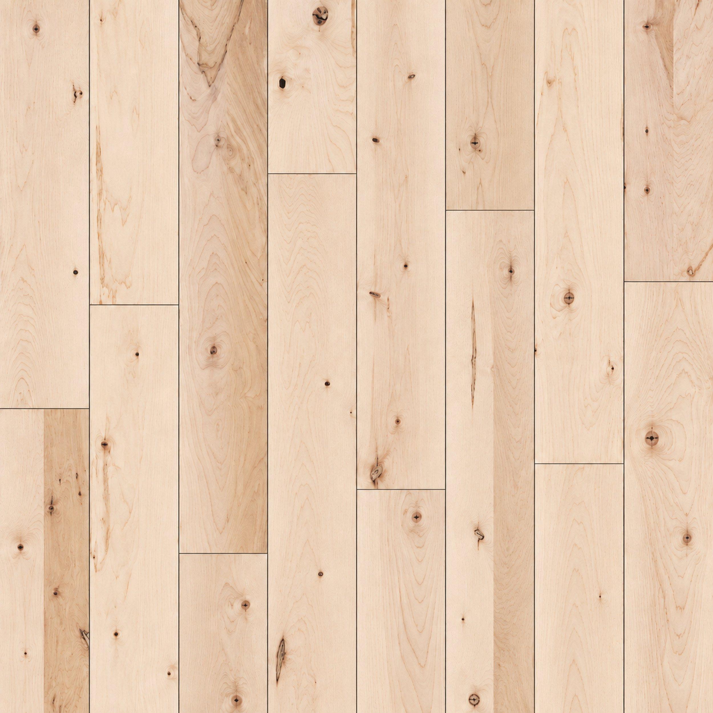 Unfinished Maple Character Solid Hardwood