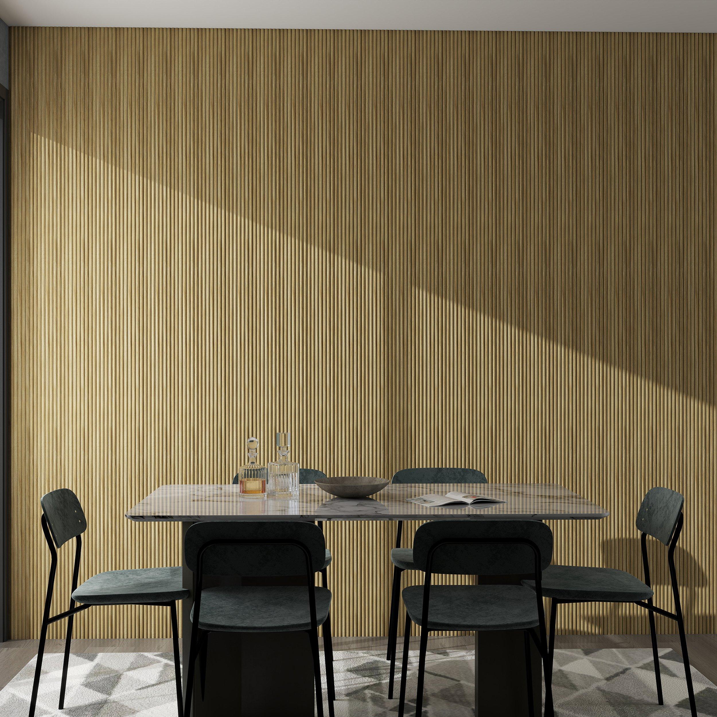Belmar Fluted Wood Wall Acoustic Panel