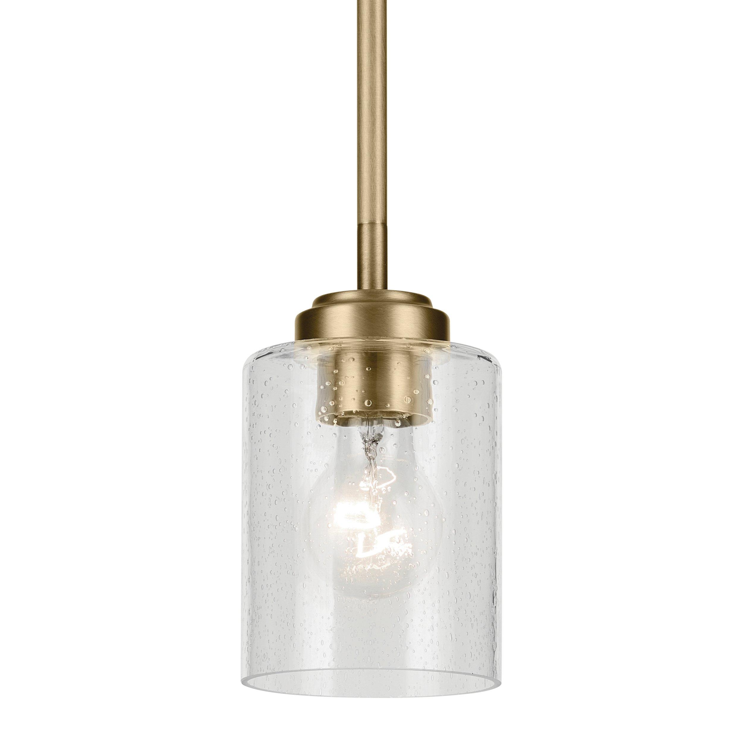 Winslow Brushed Gold Single Pendant Light