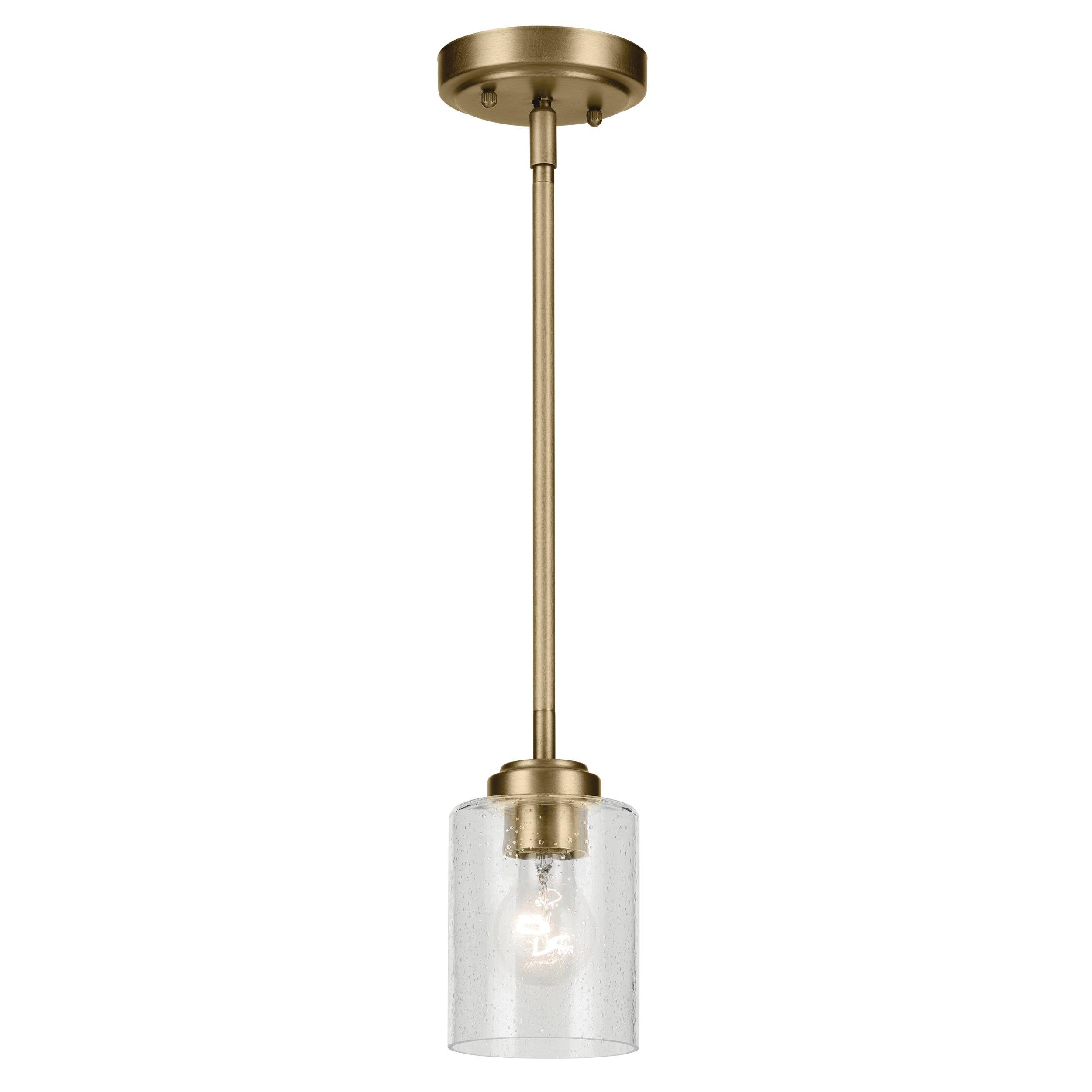 Winslow Brushed Gold Single Pendant Light