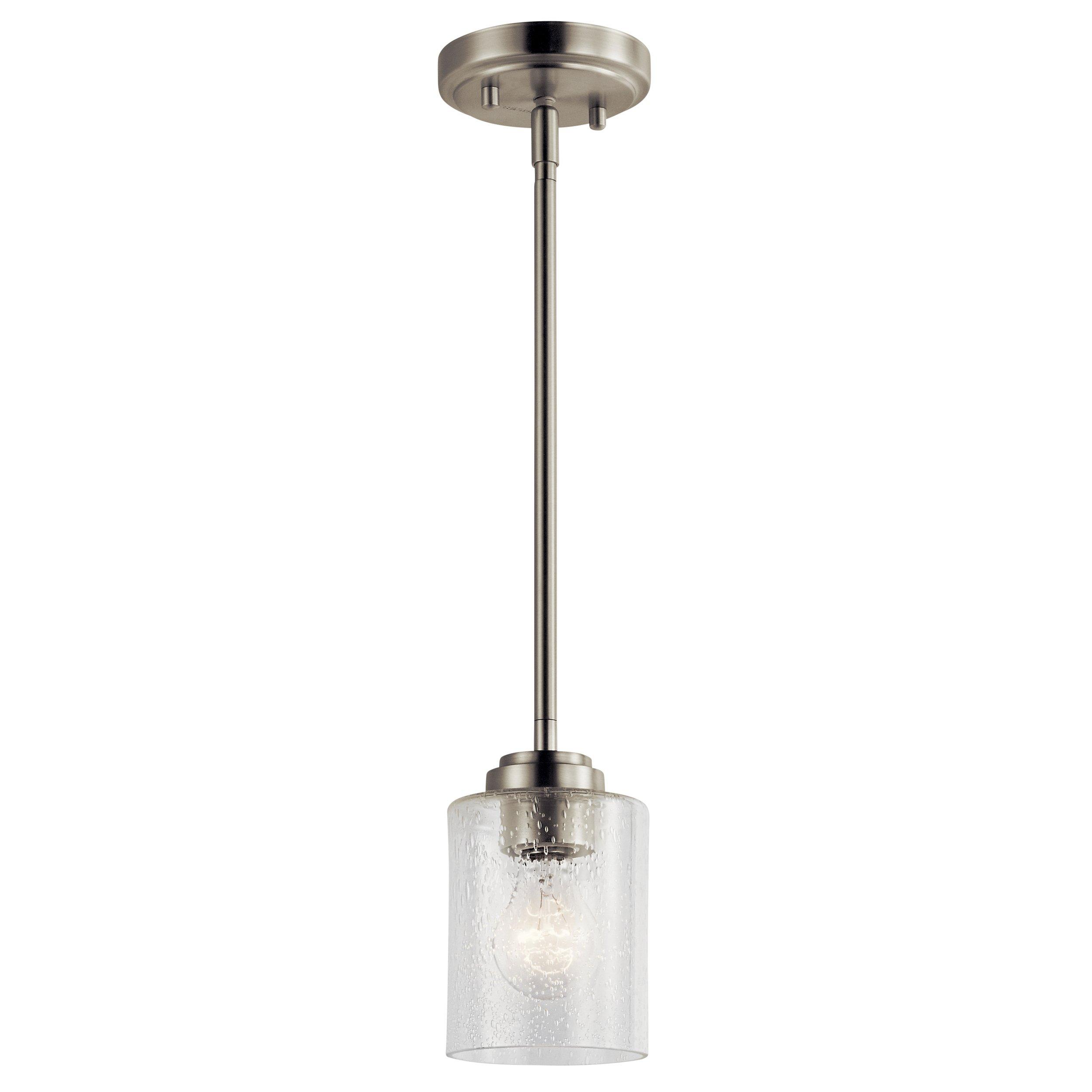 Winslow Brushed Nickel Single Pendant Light