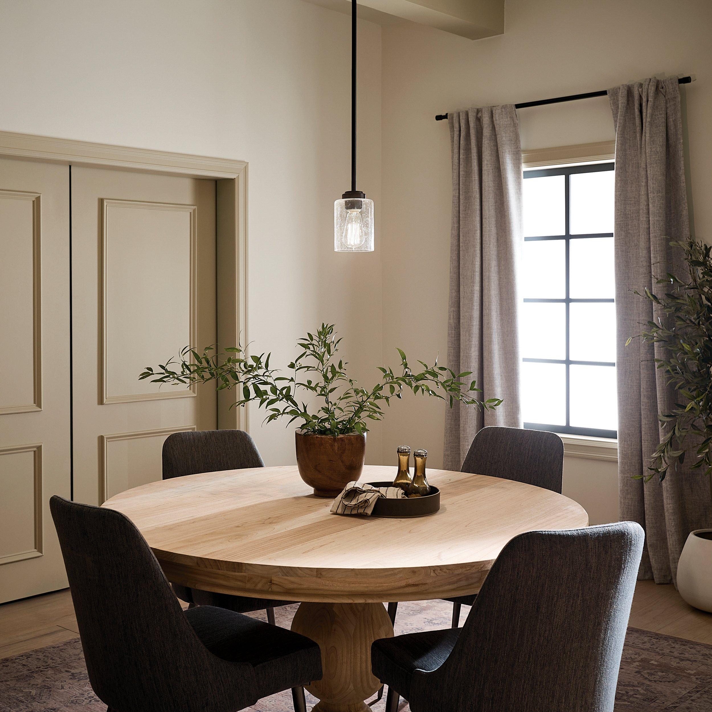Winslow Matte Black Single Pendant Light