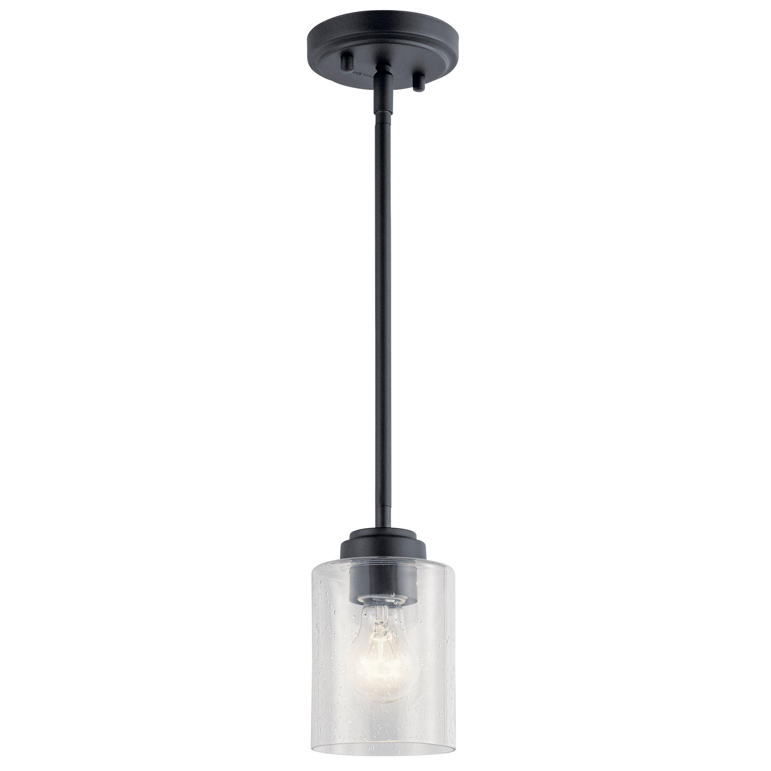 Winslow Matte Black Single Pendant Light