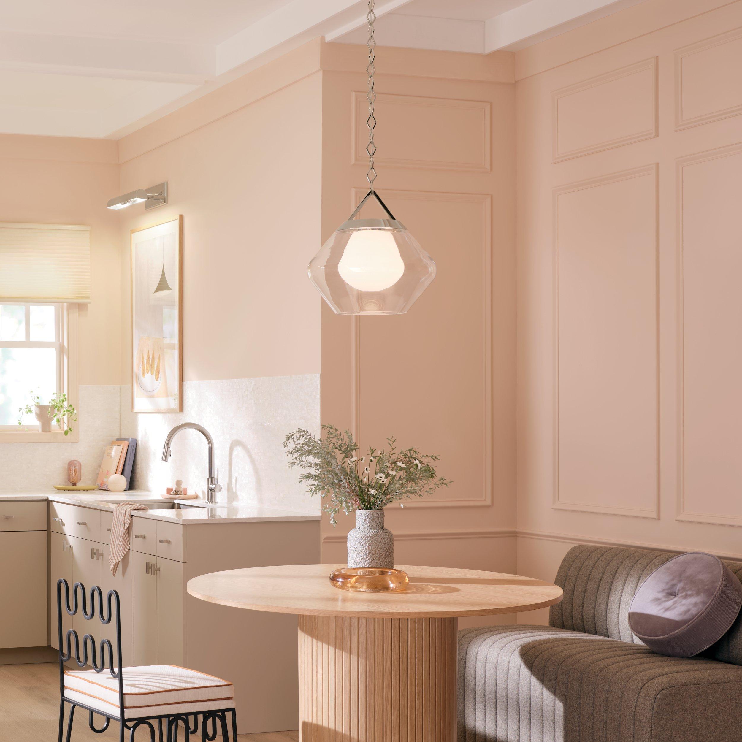 Nella Polished Nickel Single Pendant Light