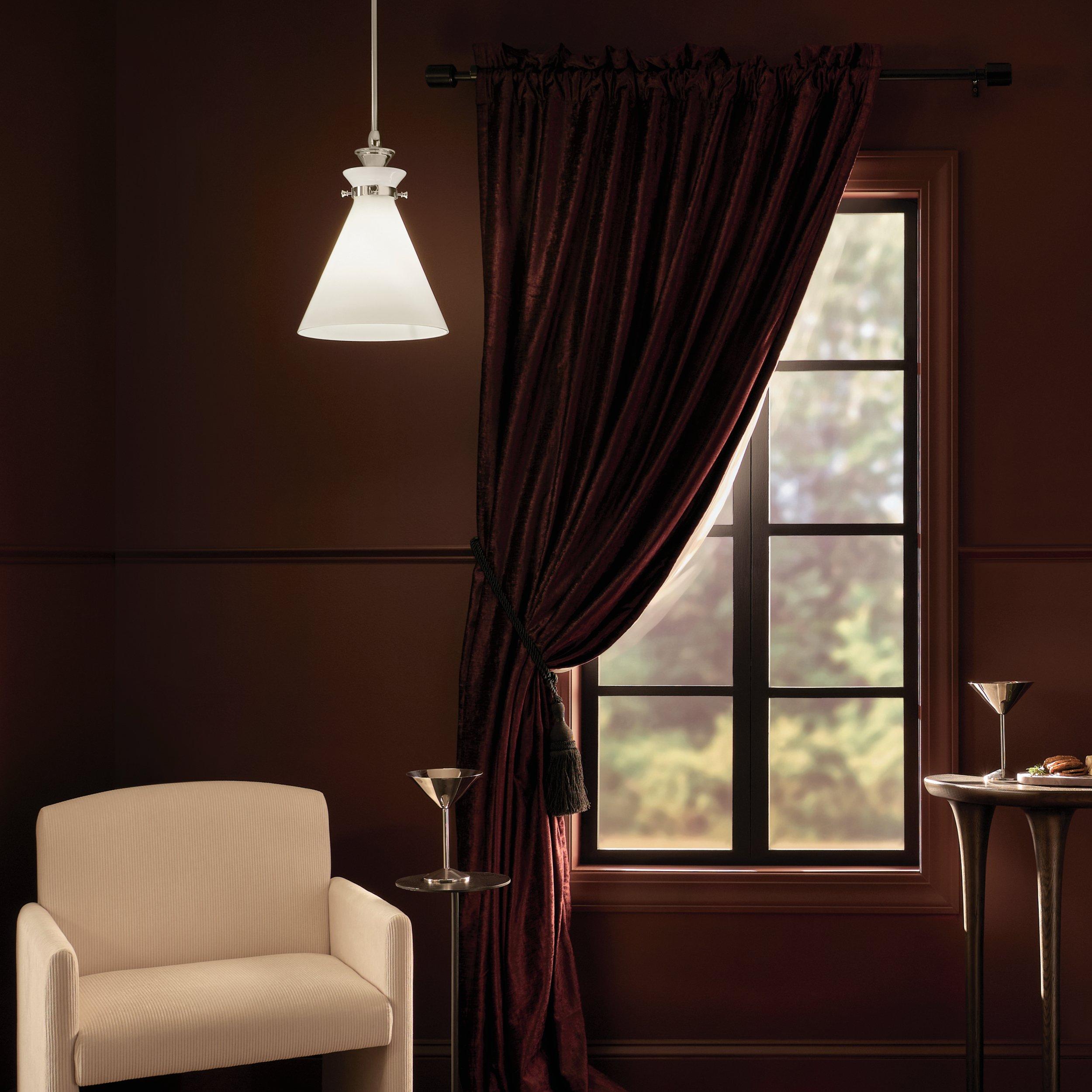 Laria Polished Nickel Single Pendant Light