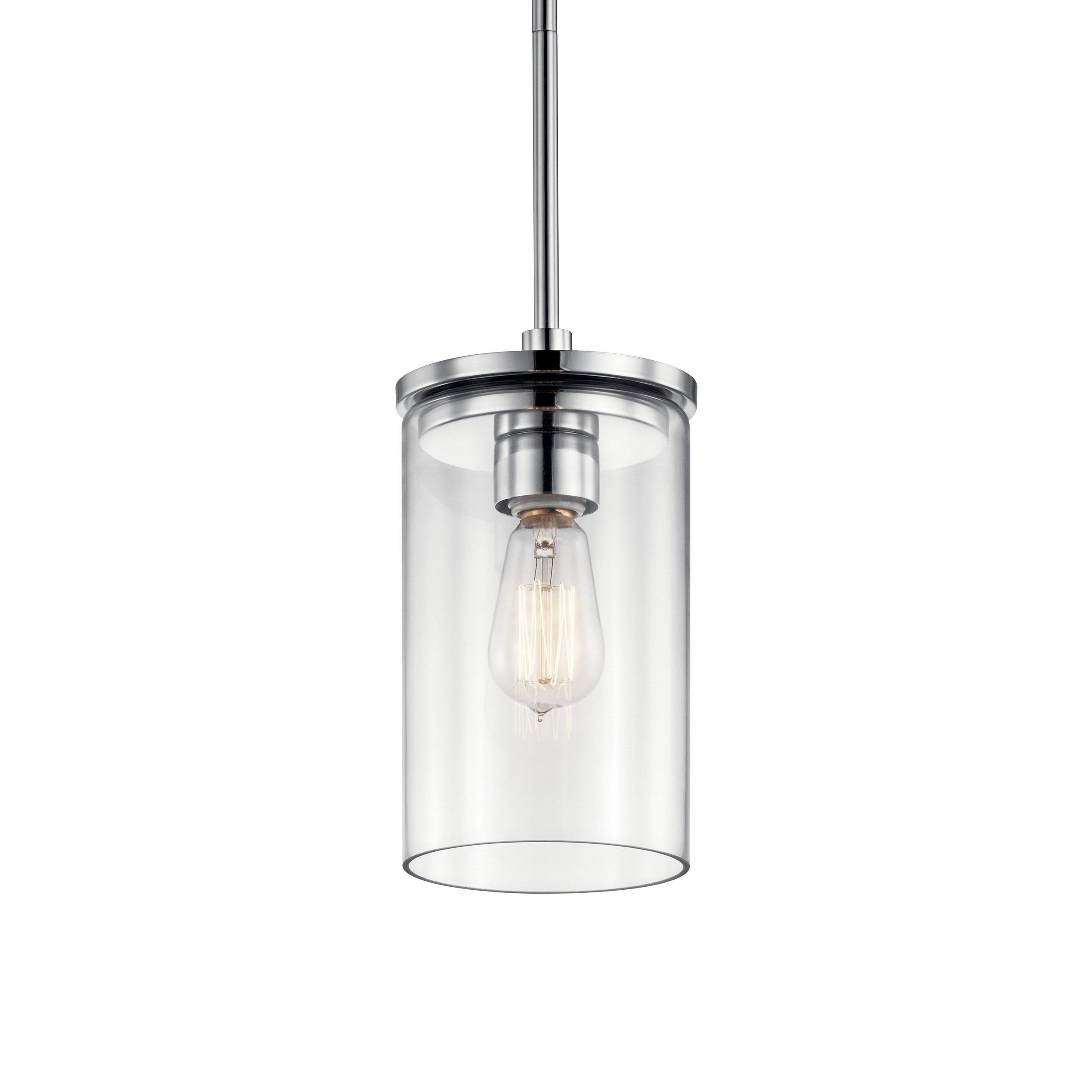 Crosby Polished Chrome Single Pendant Light