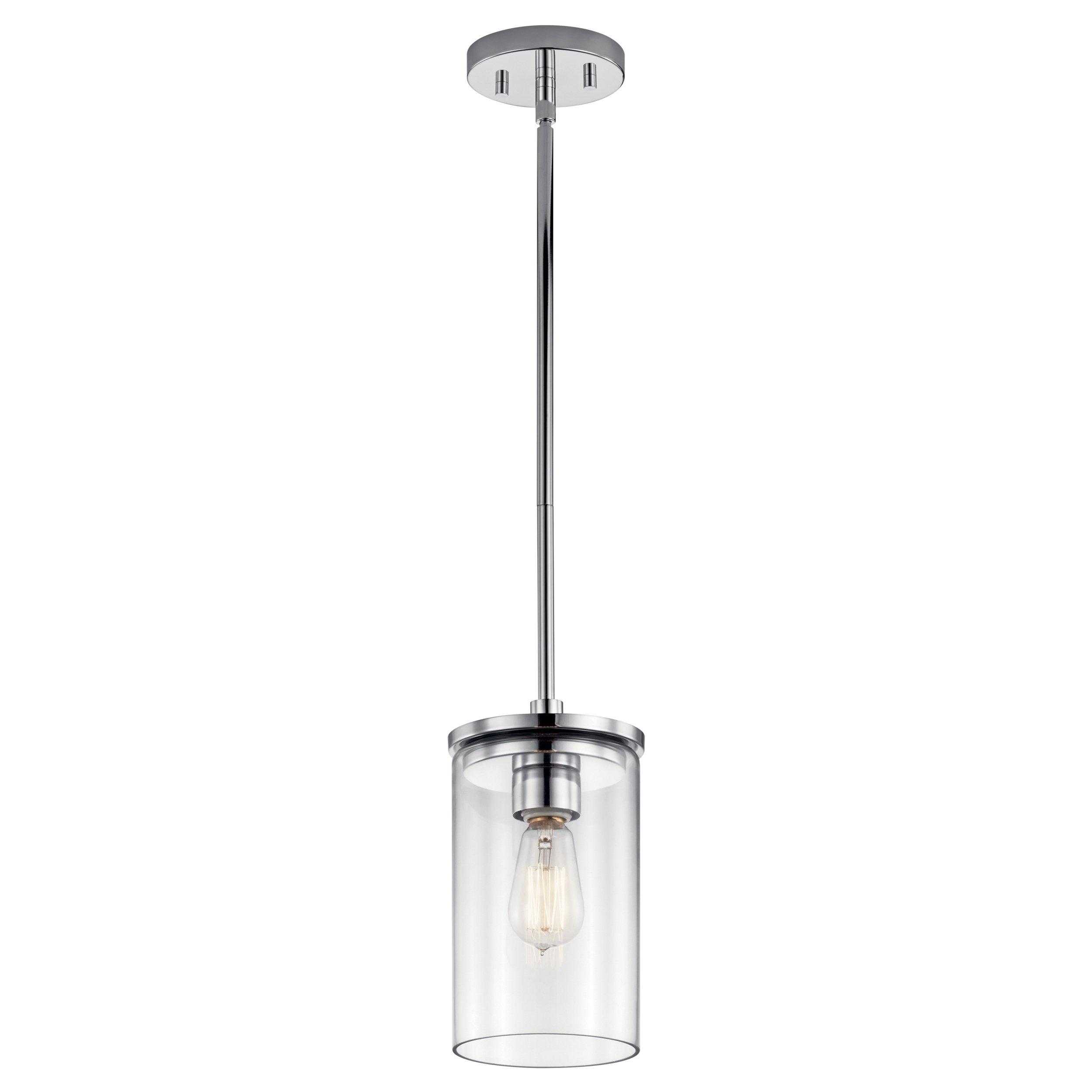 Crosby Polished Chrome Single Pendant Light