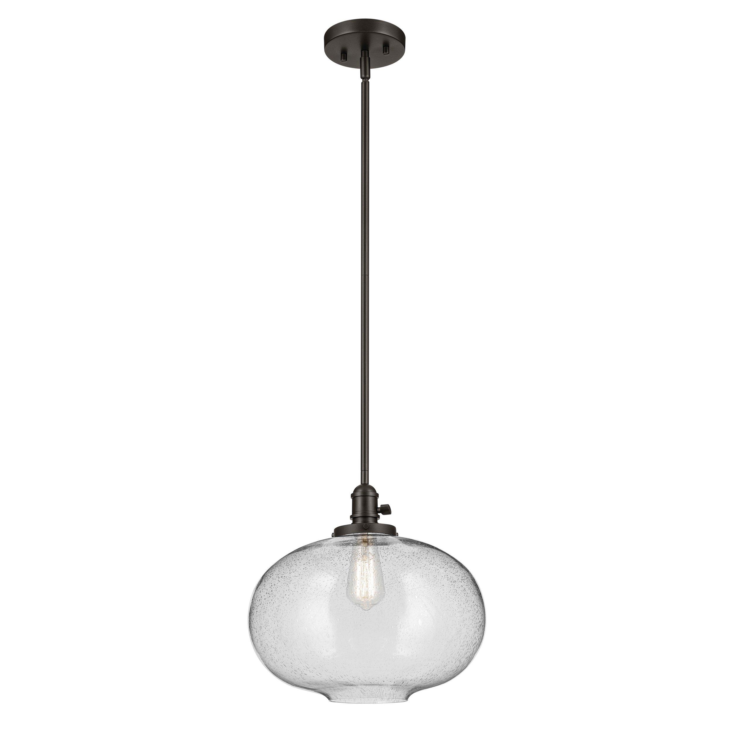 Avery Brushed Bronze Globe Single Pendant Light