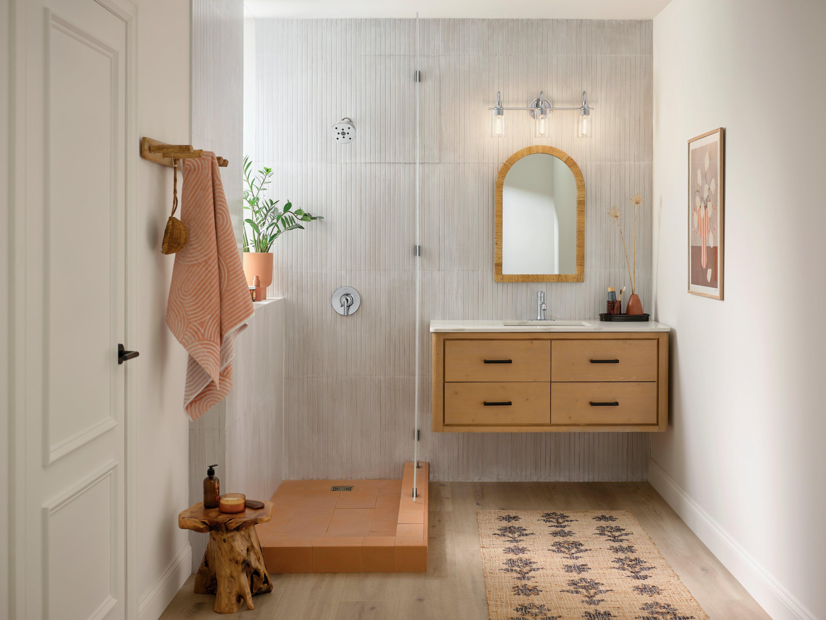 Kavi Polished Chrome Triple Vanity Light