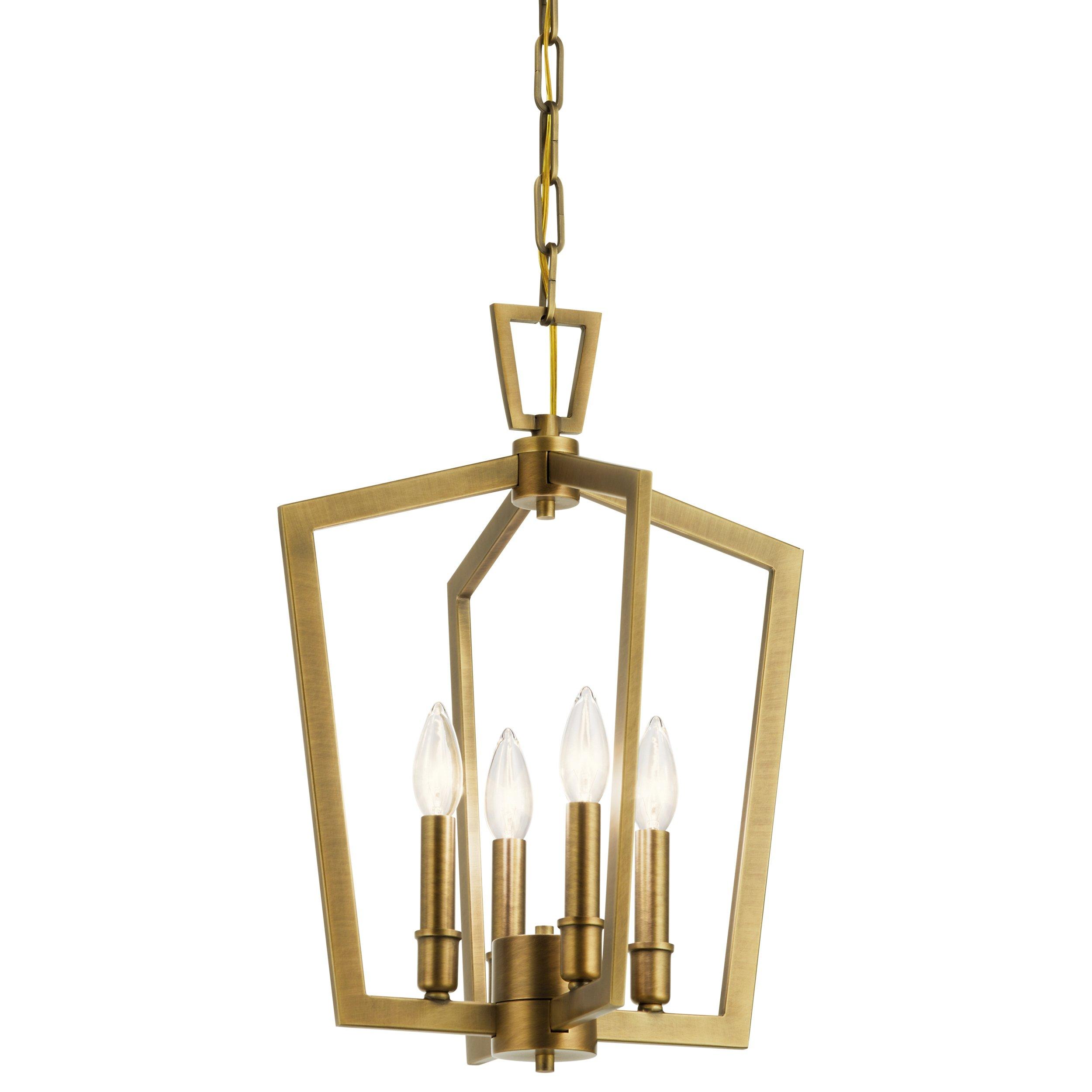 Abbotswell Brushed Gold Quadruple Pendant Light