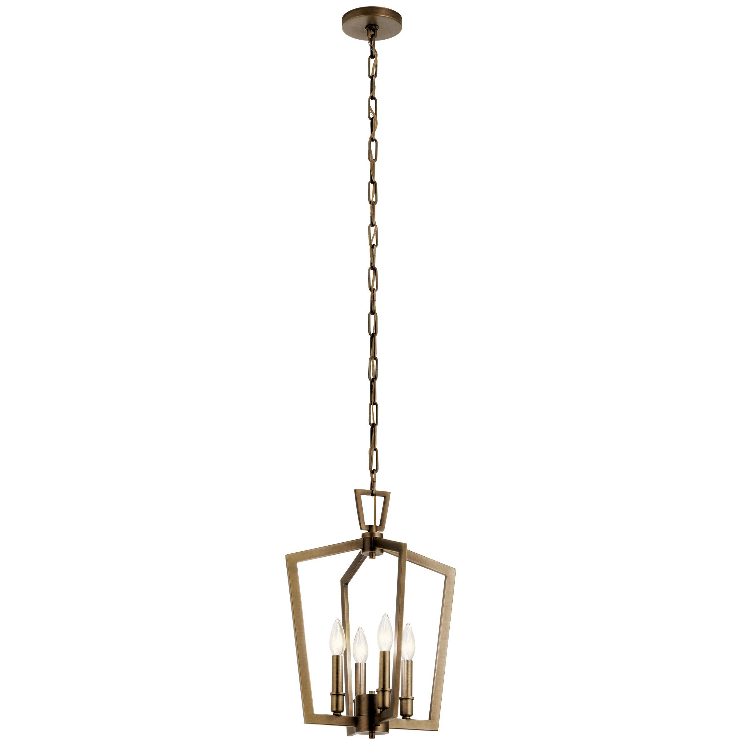 Abbotswell Brushed Gold Quadruple Pendant Light