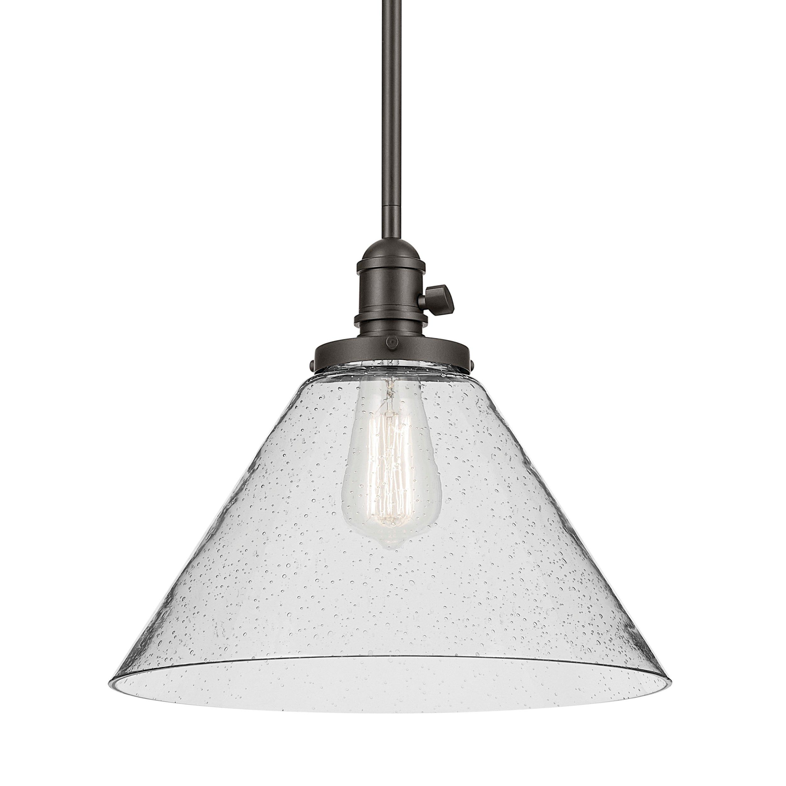 Avery Brushed Bronze Cone Single Pendant Light
