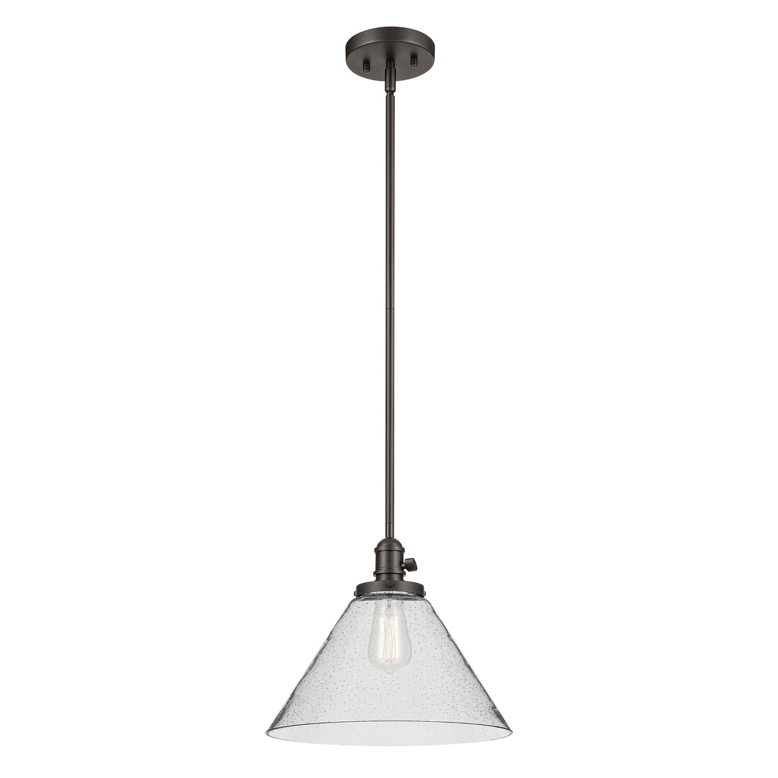 Avery Brushed Bronze Cone Single Pendant Light