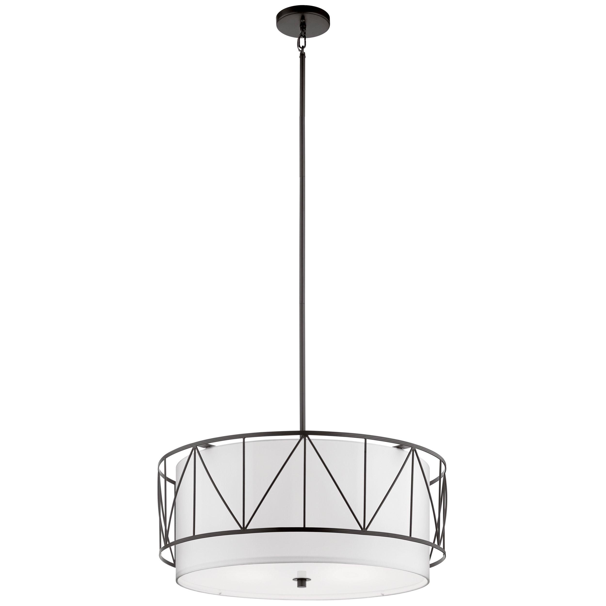 Birkleigh Matte Black Quadruple Pendant Light