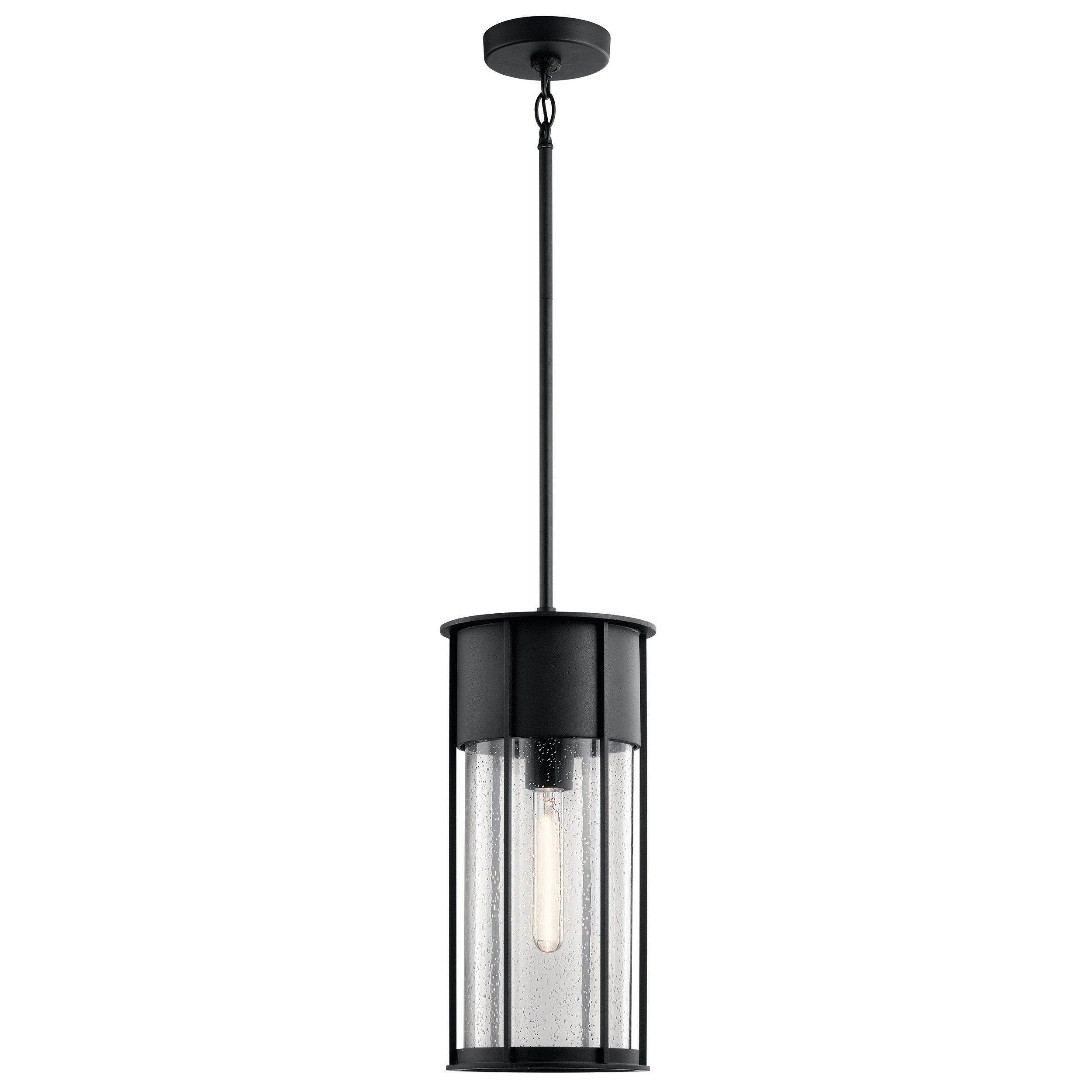 Camillo 18 in. Textured Black Outdoor Single Sconce