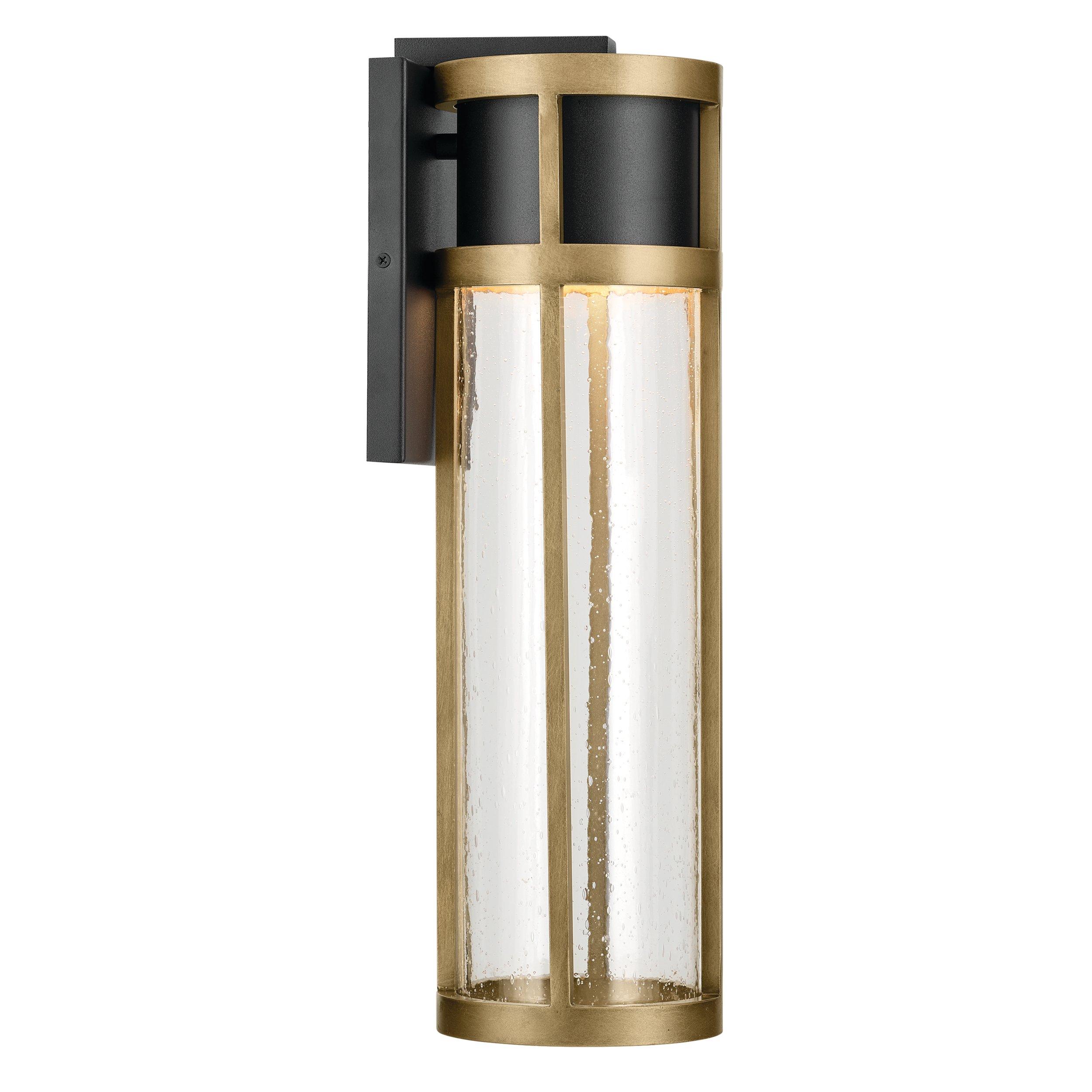 Camillo 20 in. Brushed Gold Outdoor Single Sconce