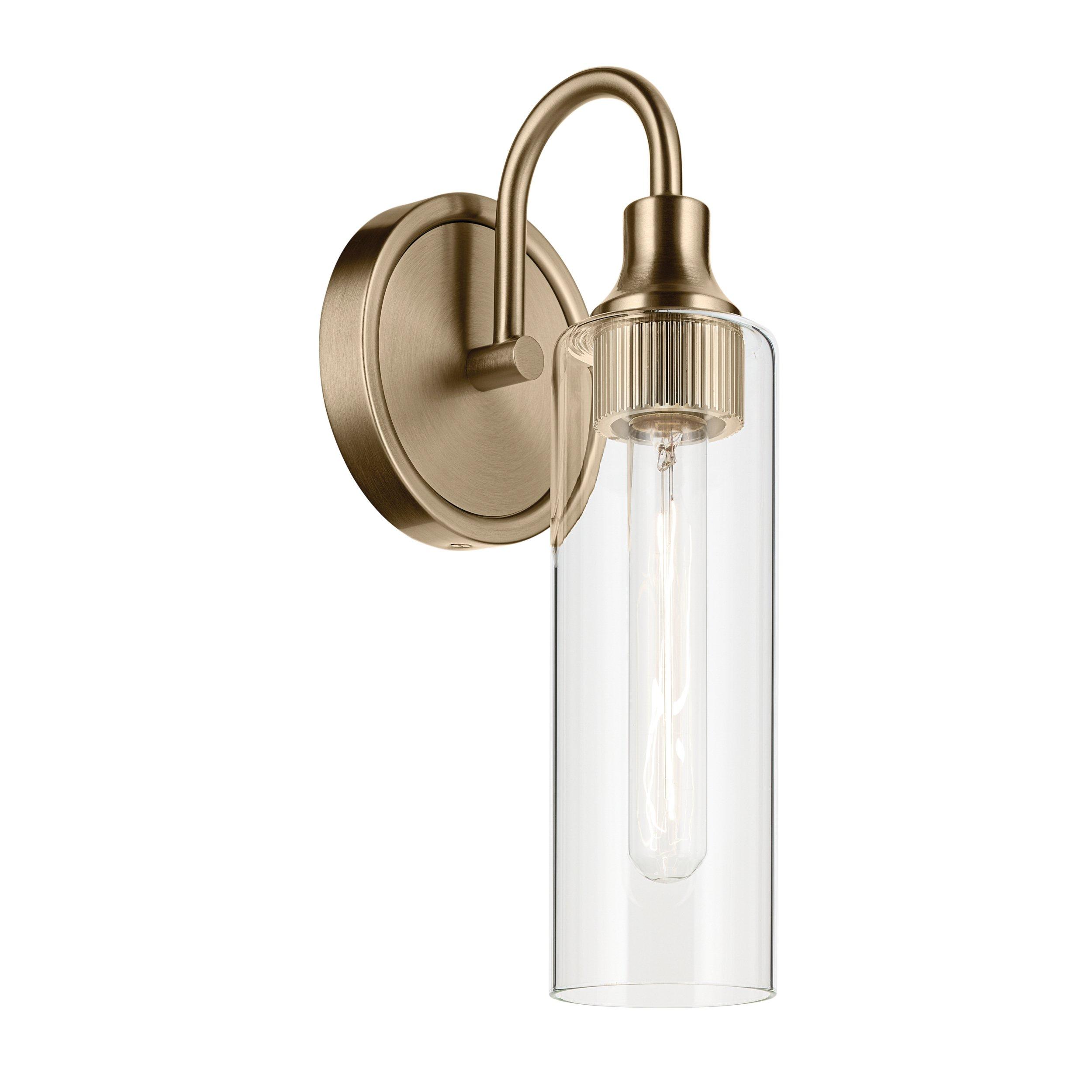 Kavi Brushed Gold Single Sconce