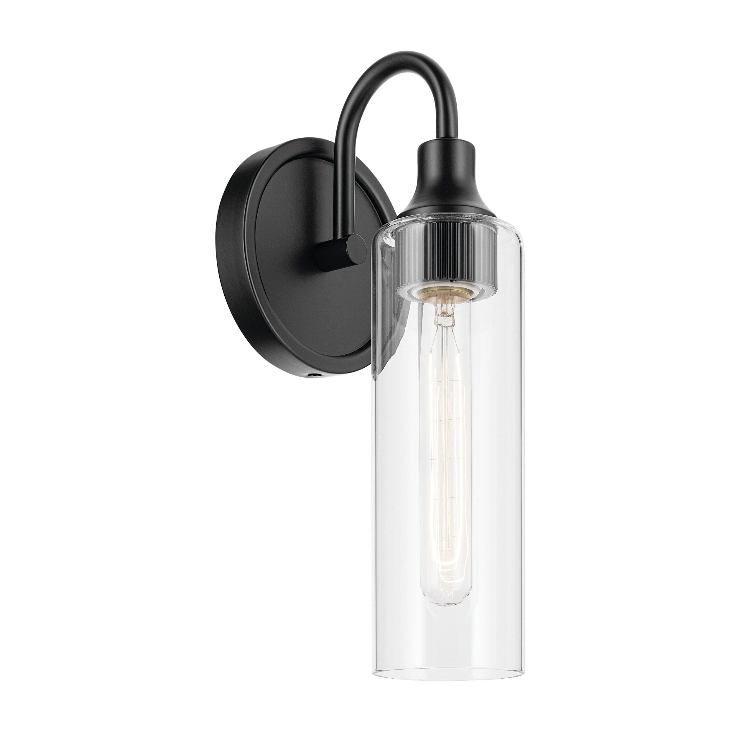 Kavi Matte Black Single Sconce