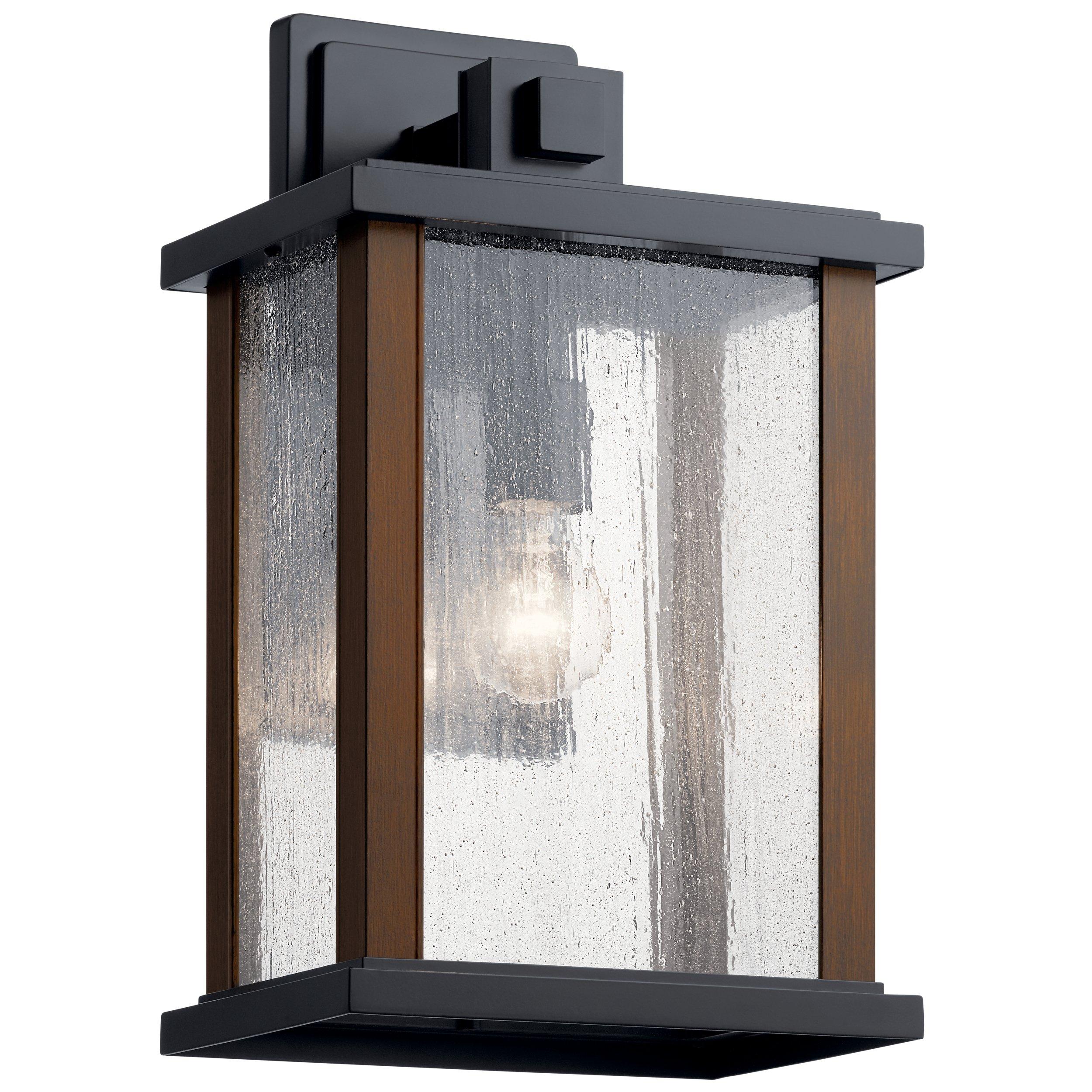 Marimount Matte Black Outdoor Single Sconce
