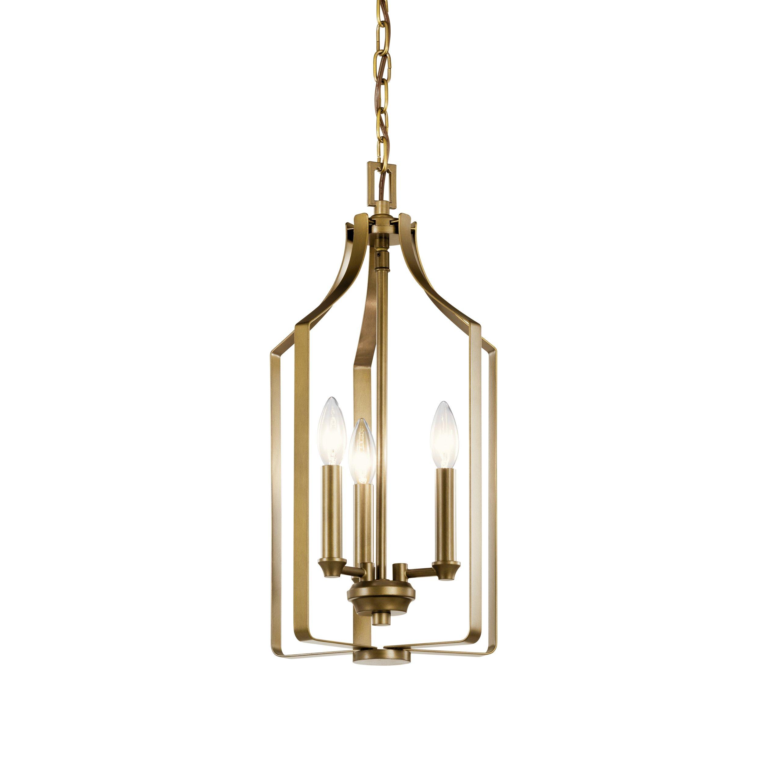 Morrigan Brushed Gold Triple Pendant Light