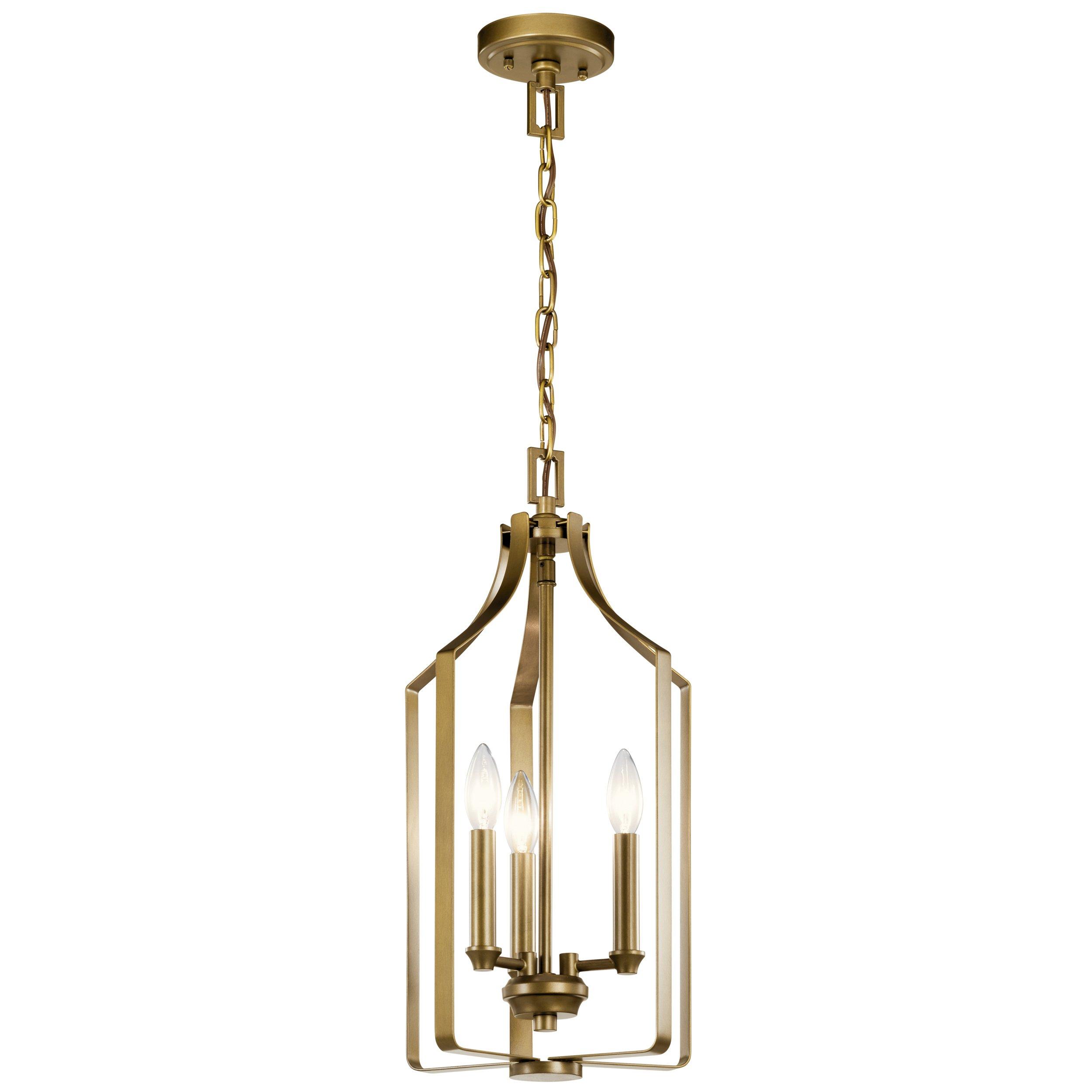 Morrigan Brushed Gold Triple Pendant Light
