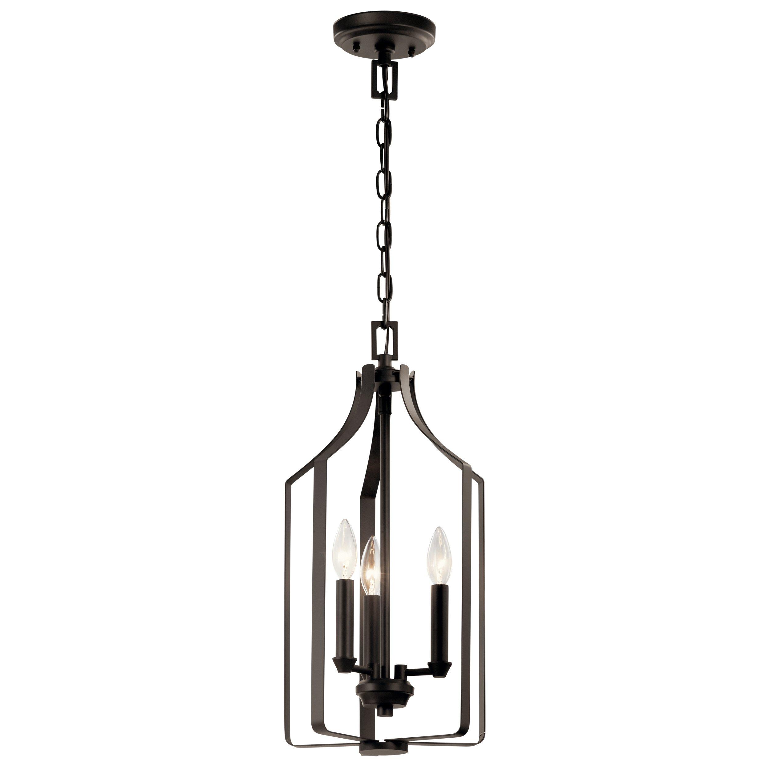 Morrigan Brushed Bronze Triple Pendant Light