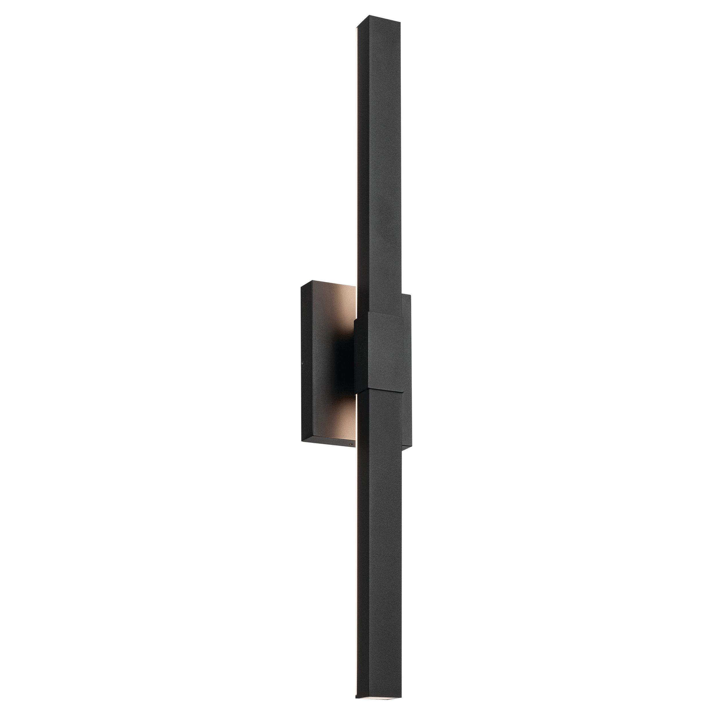 Nocar Satin Black Outdoor Single Sconce
