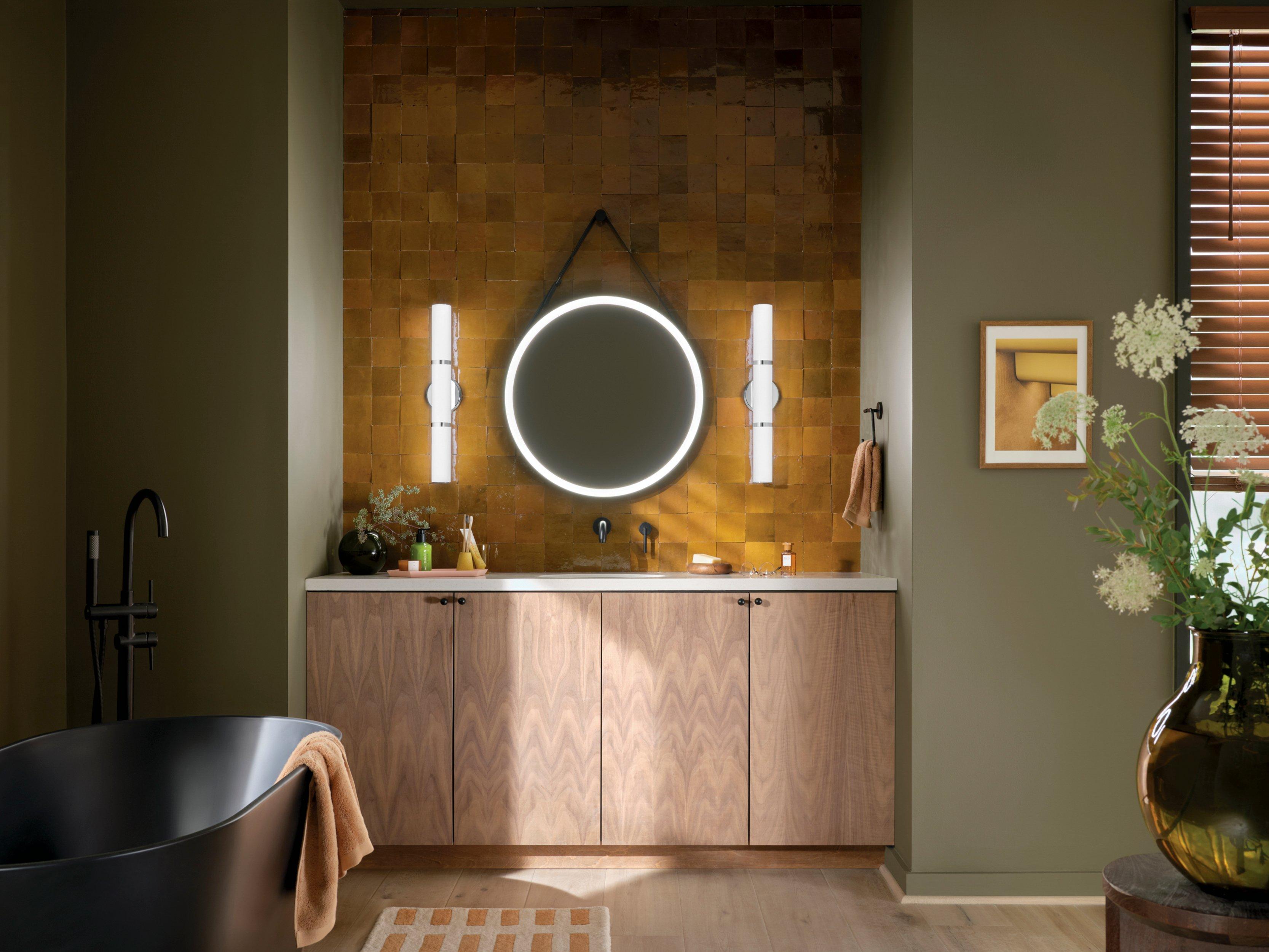 Rosh Polished Chrome LED Linear Sconce
