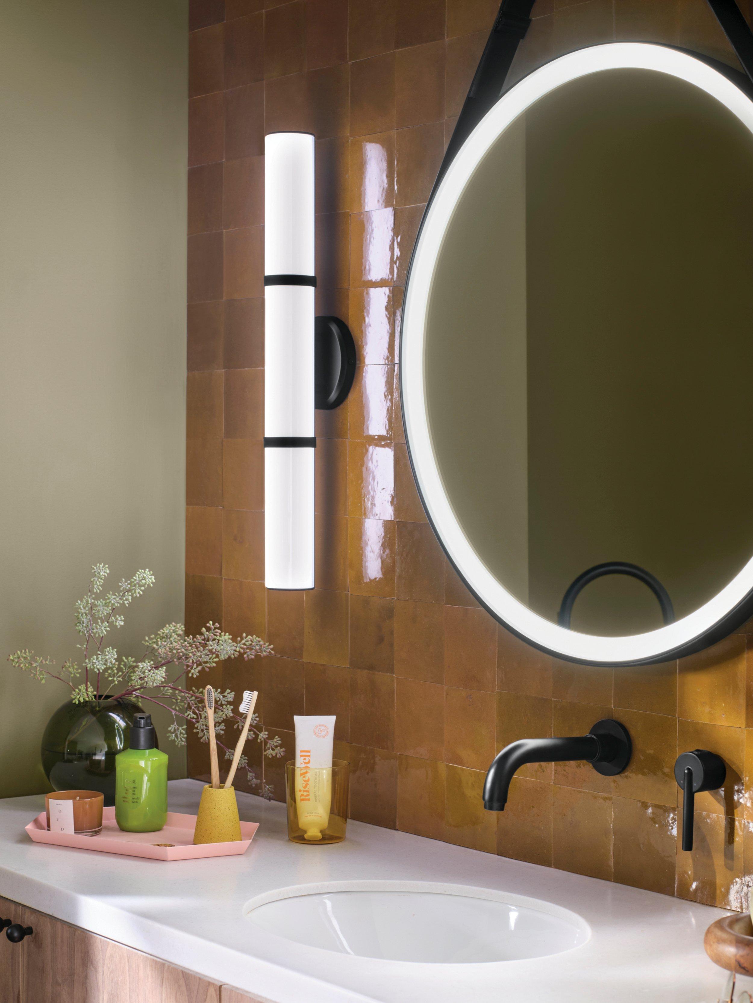Rosh Matte Black LED Linear Sconce