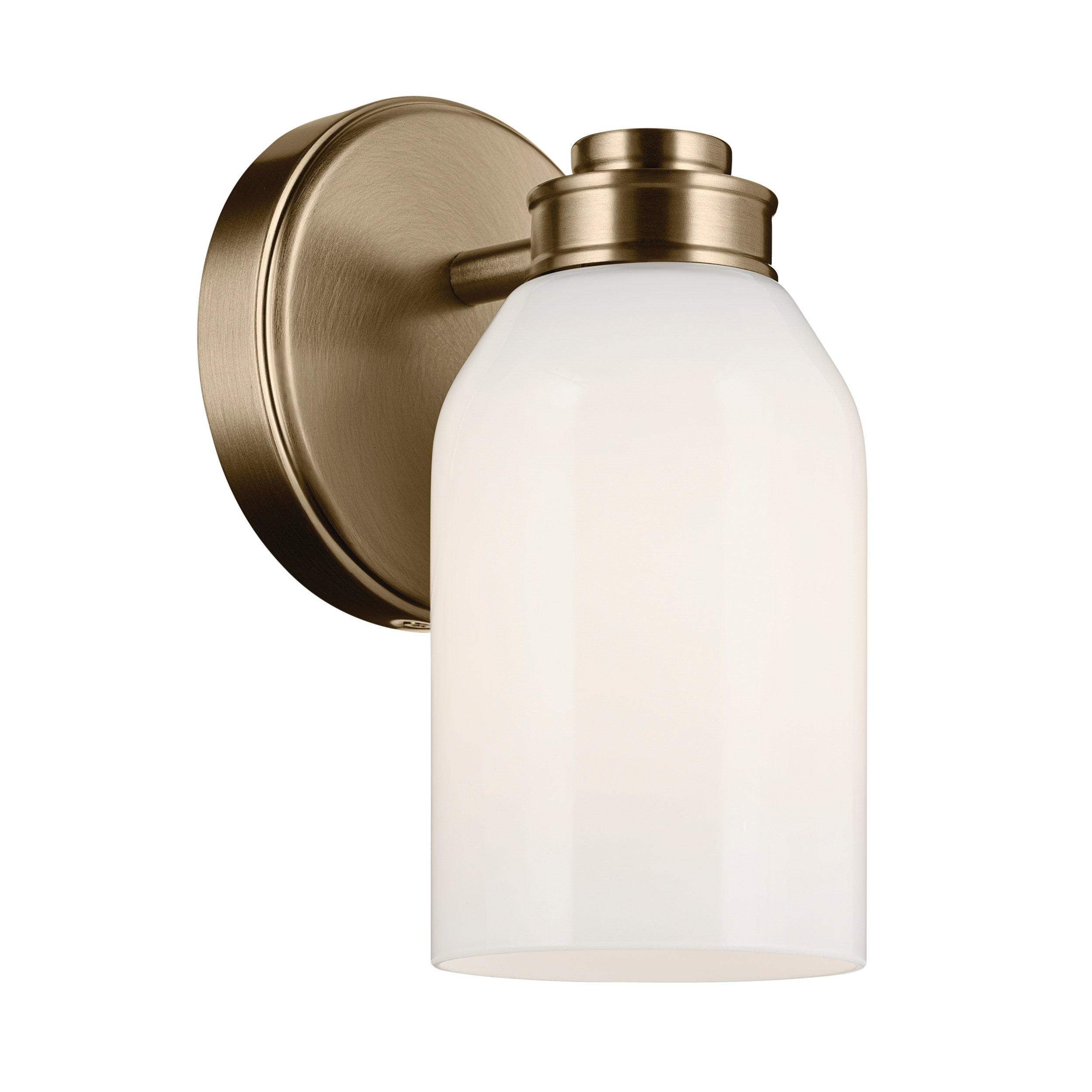 Shae Brushed Gold Single Sconce