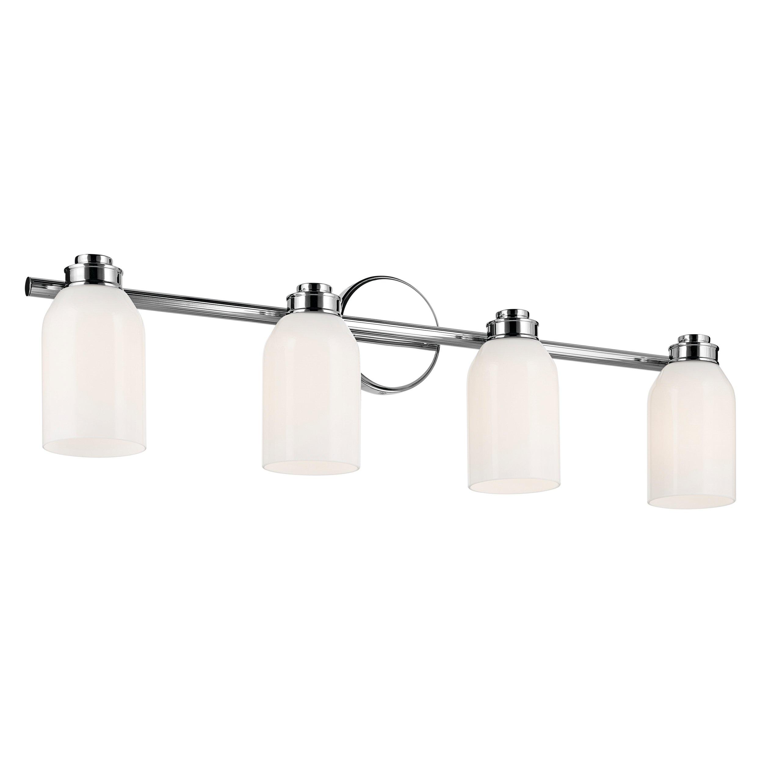 Shae Polished Chrome Quadruple Vanity Light