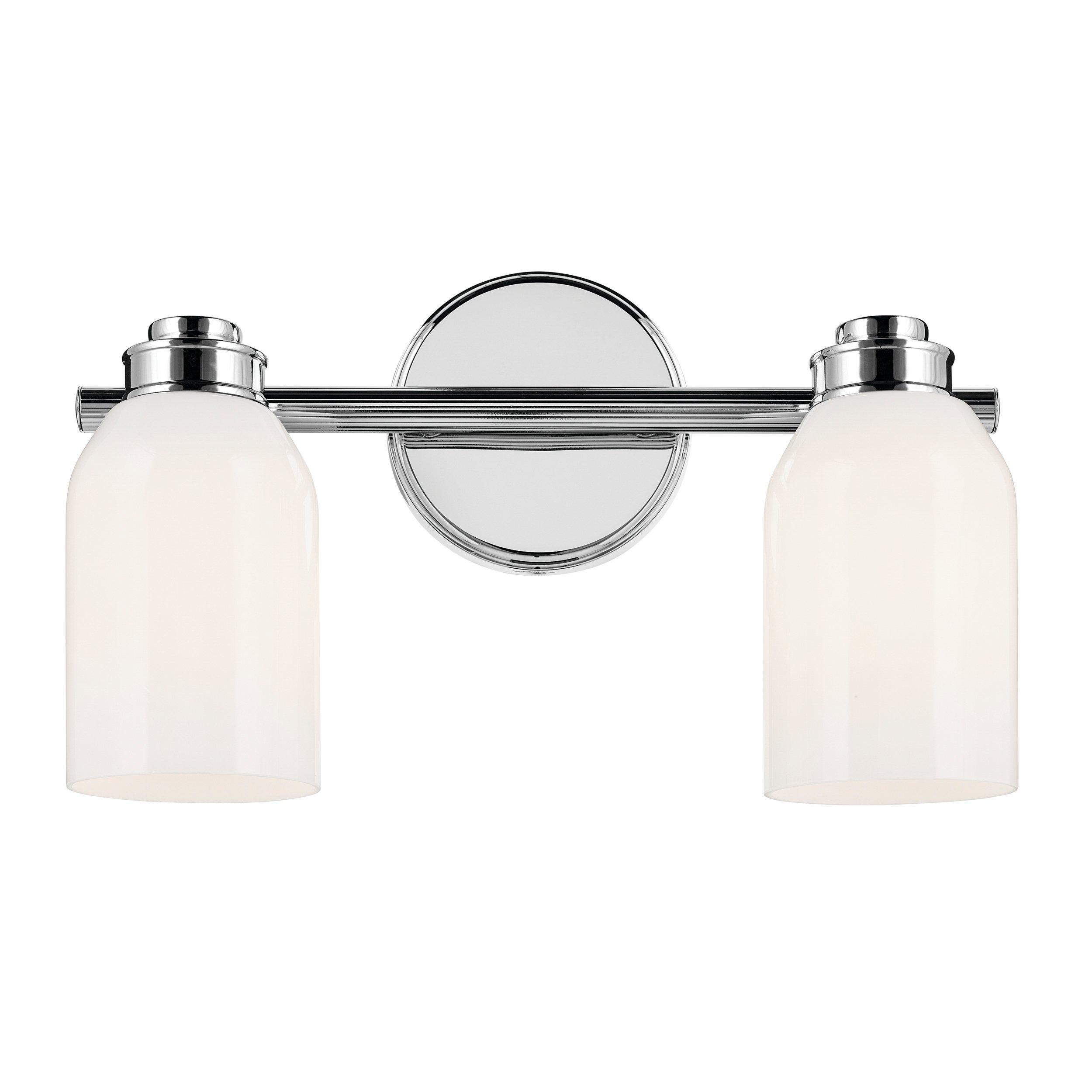 Shae Polished Chrome Double Vanity Light