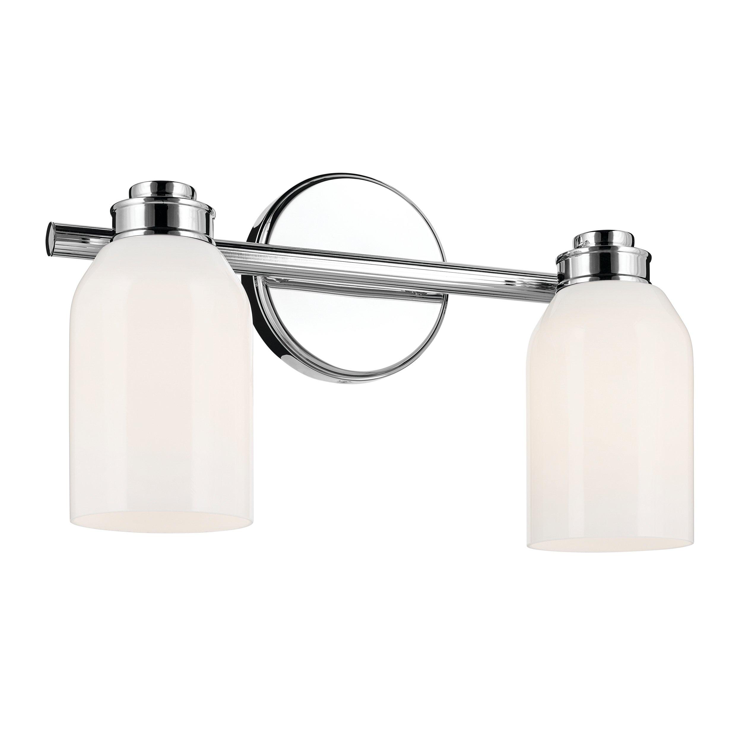 Shae Polished Chrome Double Vanity Light