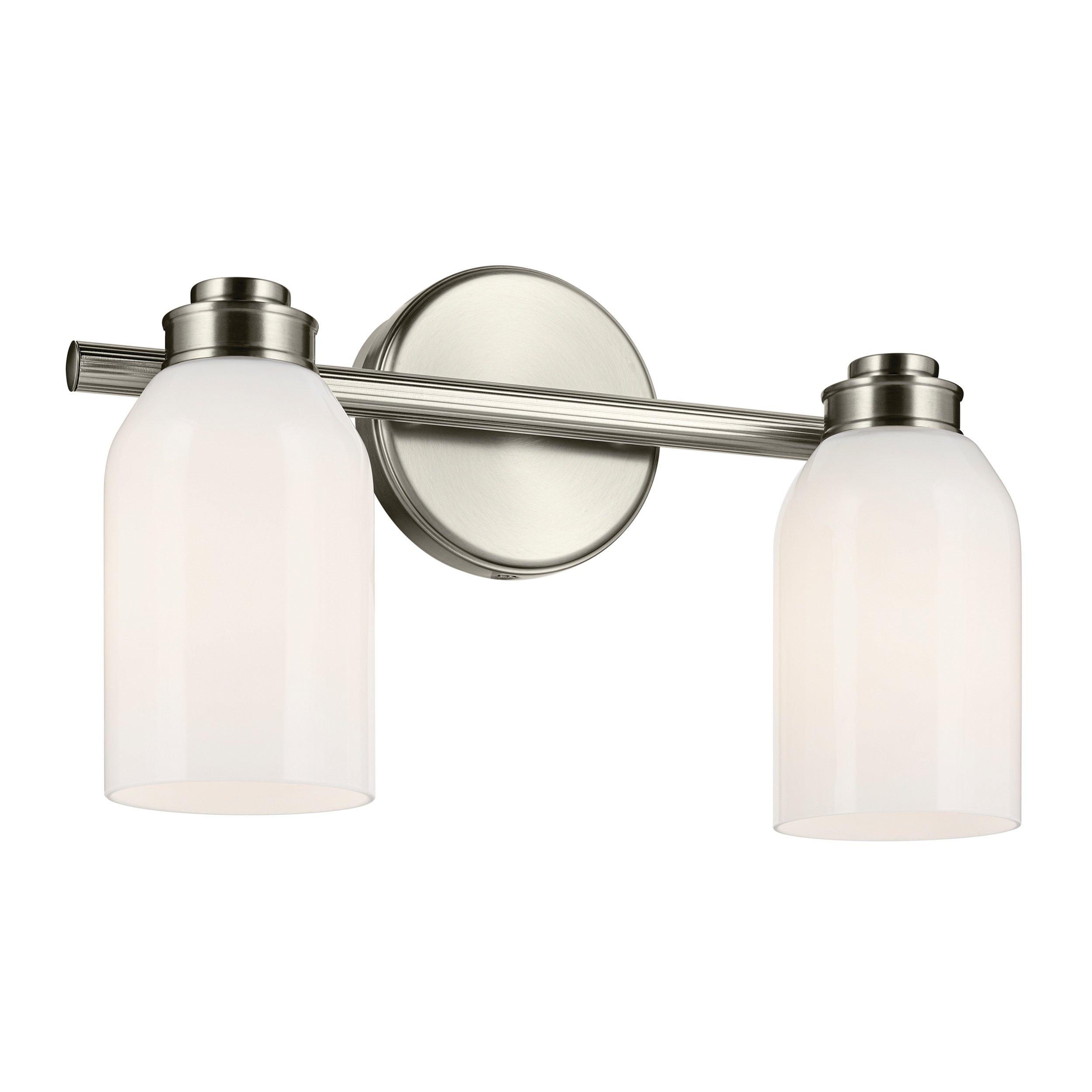 Shae Brushed Nickel Double Vanity Light