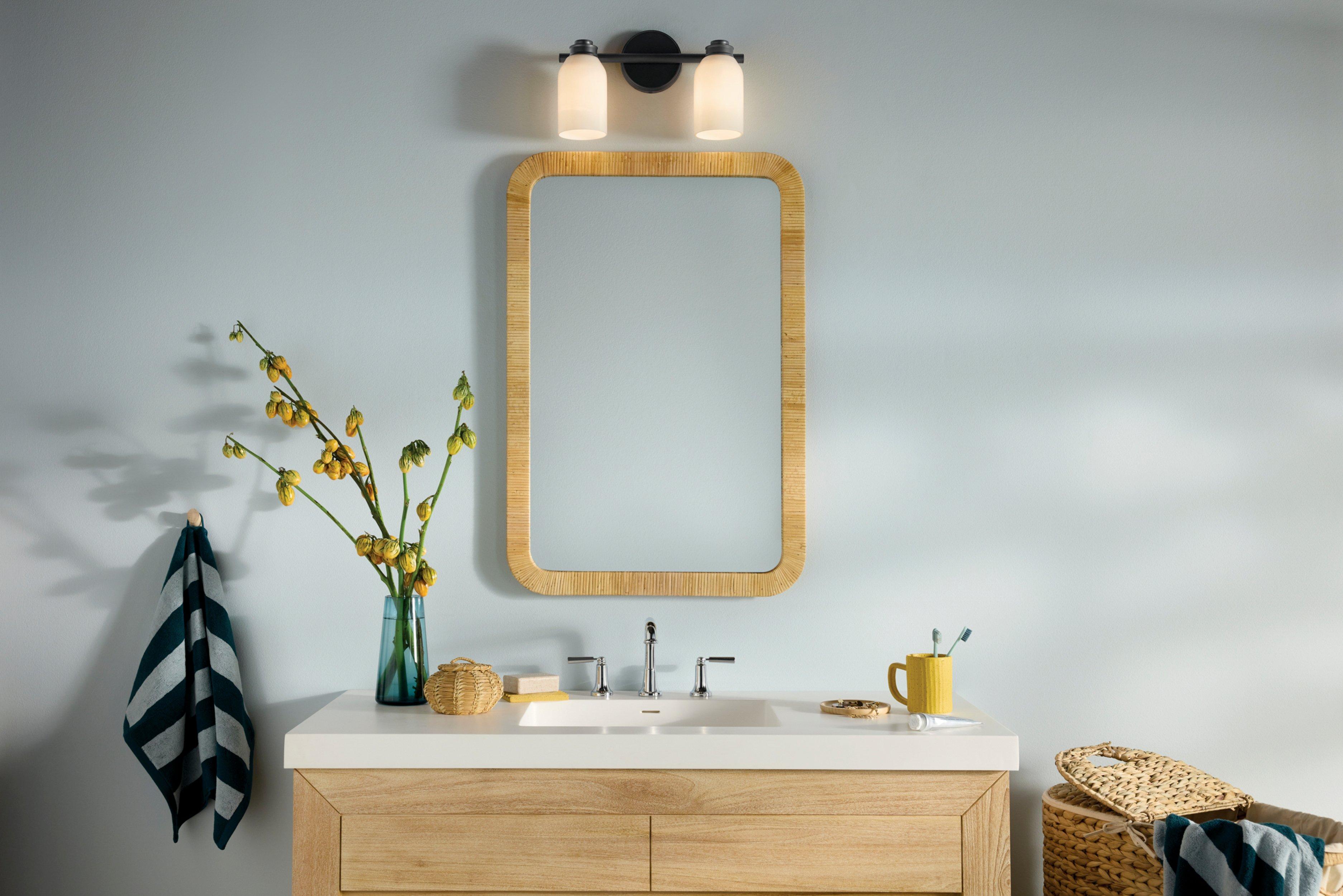 Shae Matte Black Double Vanity Light
