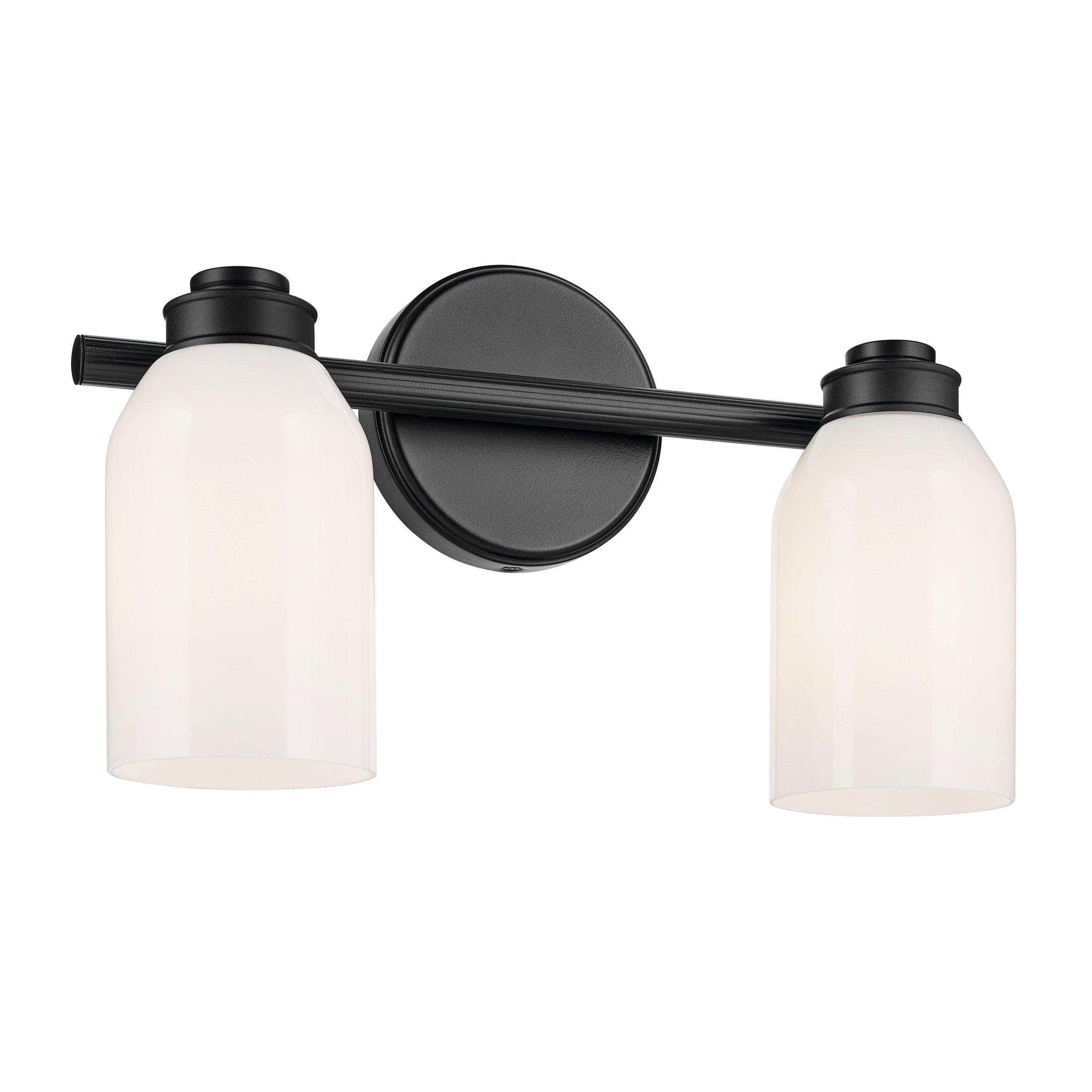 Shae Matte Black Double Vanity Light