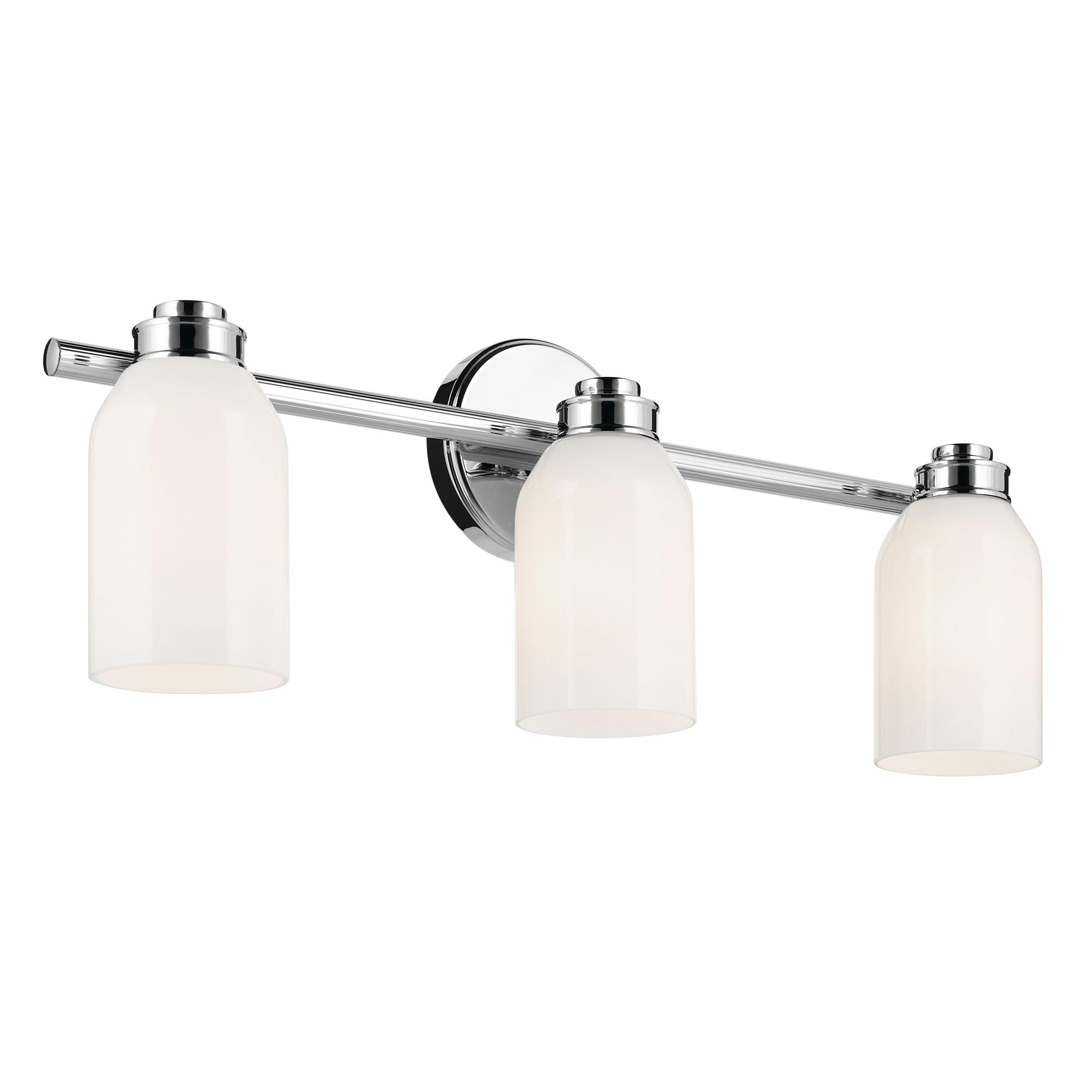 Shae Polished Chrome Triple Vanity Light