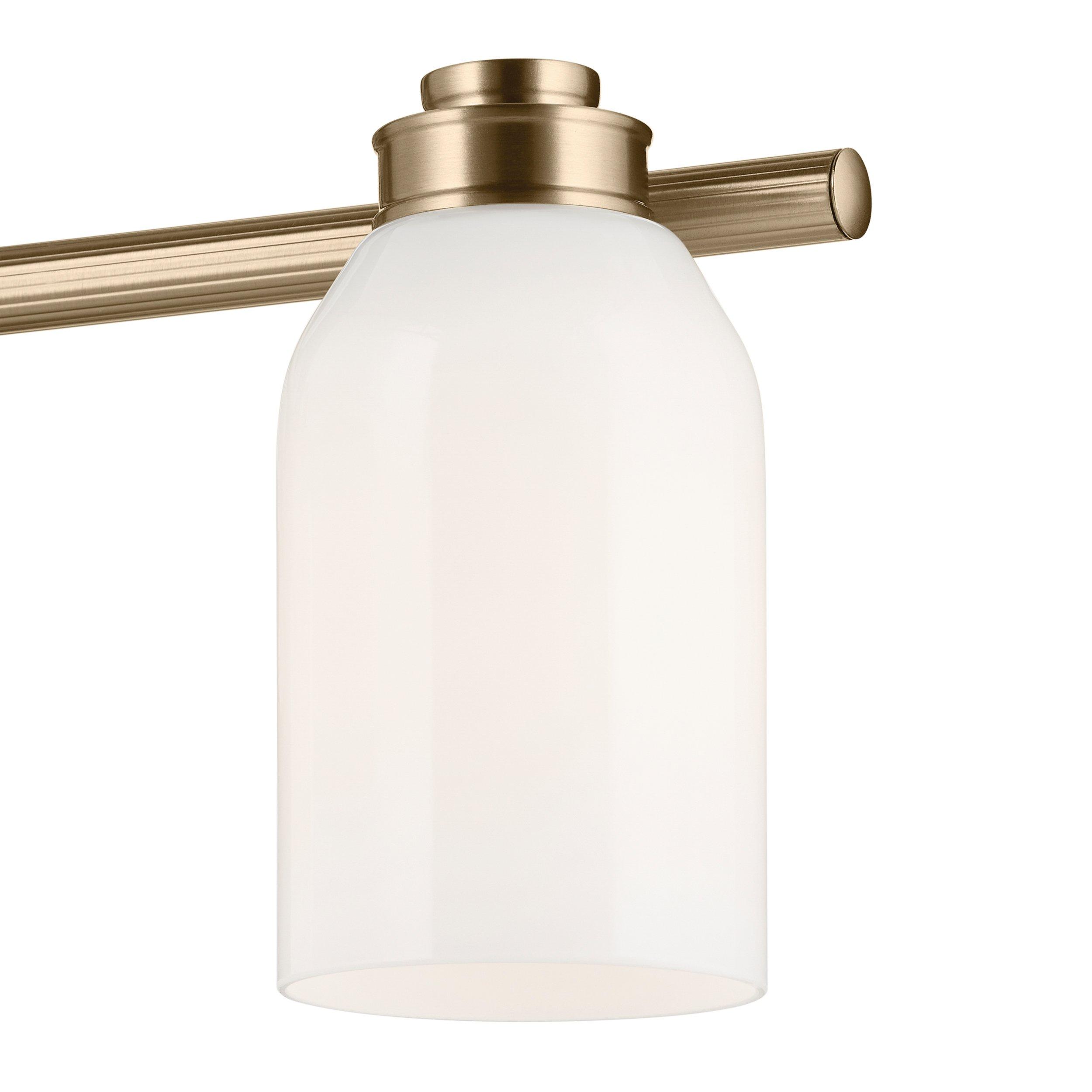 Shae Brushed Gold Triple Vanity Light