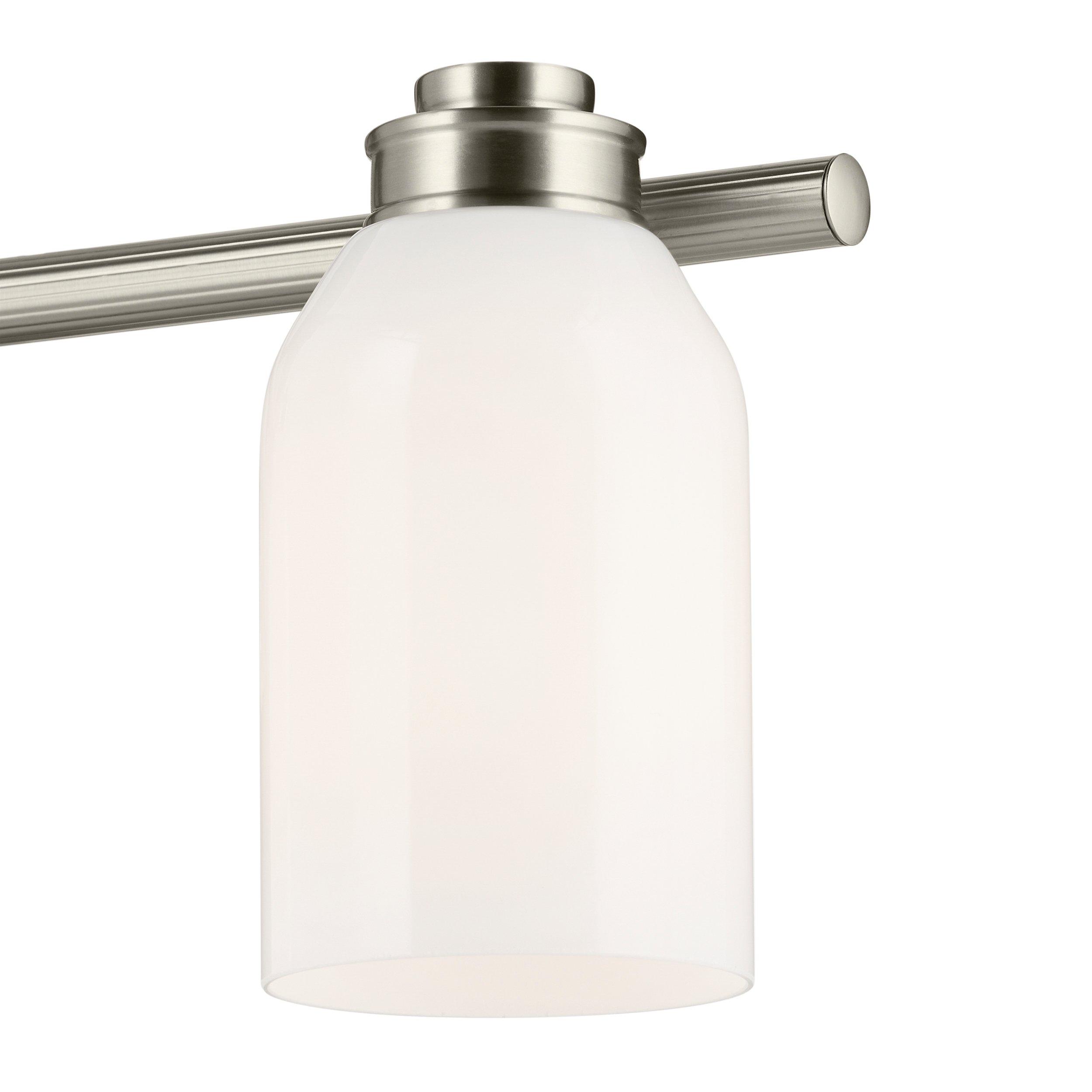 Shae Brushed Nickel Triple Vanity Light