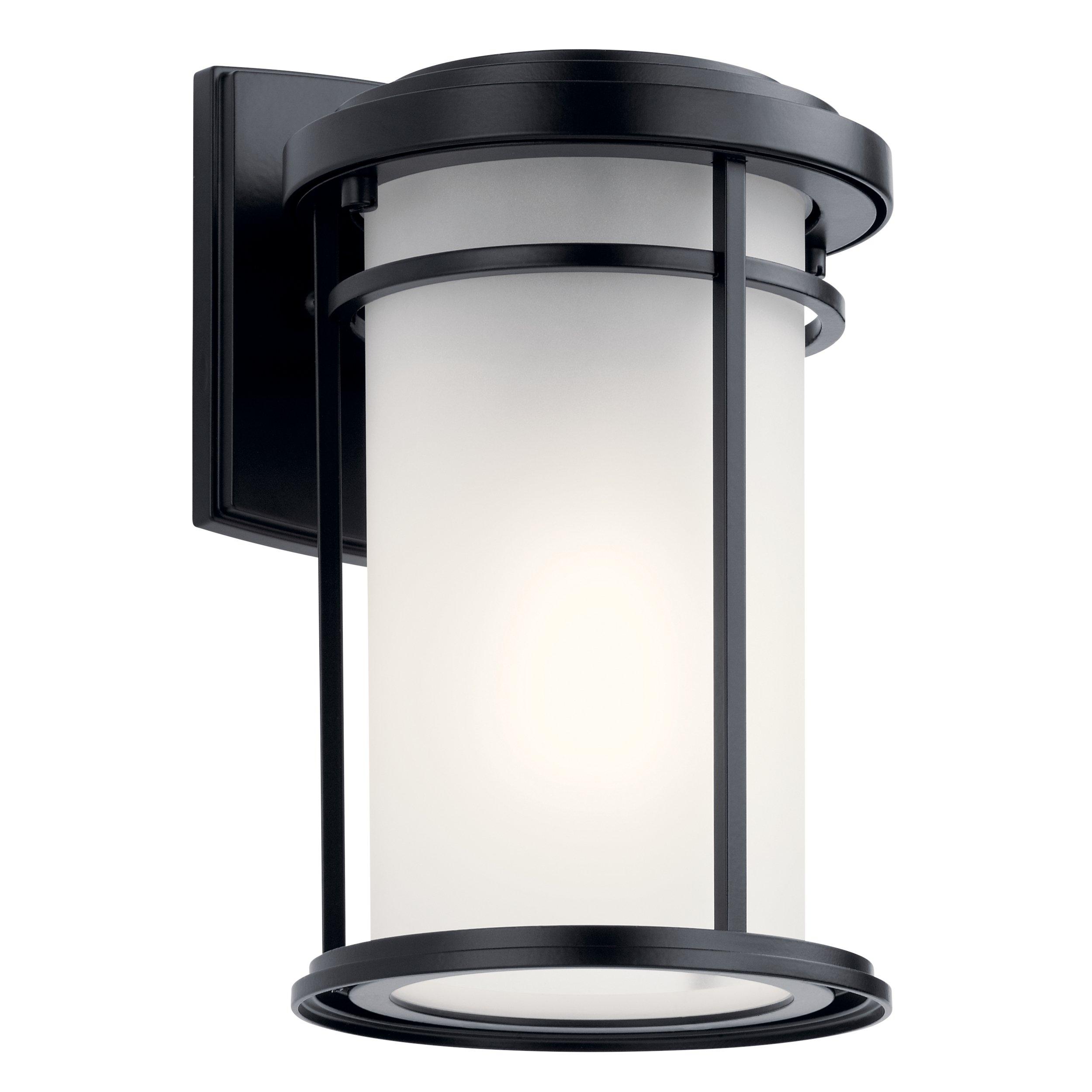 Toman 10.25 in. Matte Black Outdoor Single Sconce