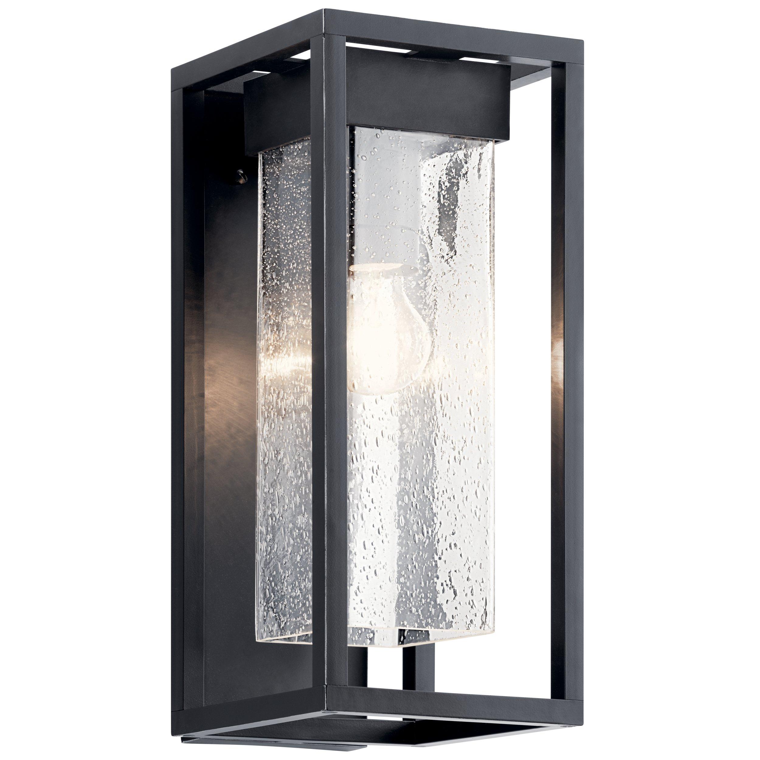 Mercer 16 in. Matte Black Outdoor Single Sconce